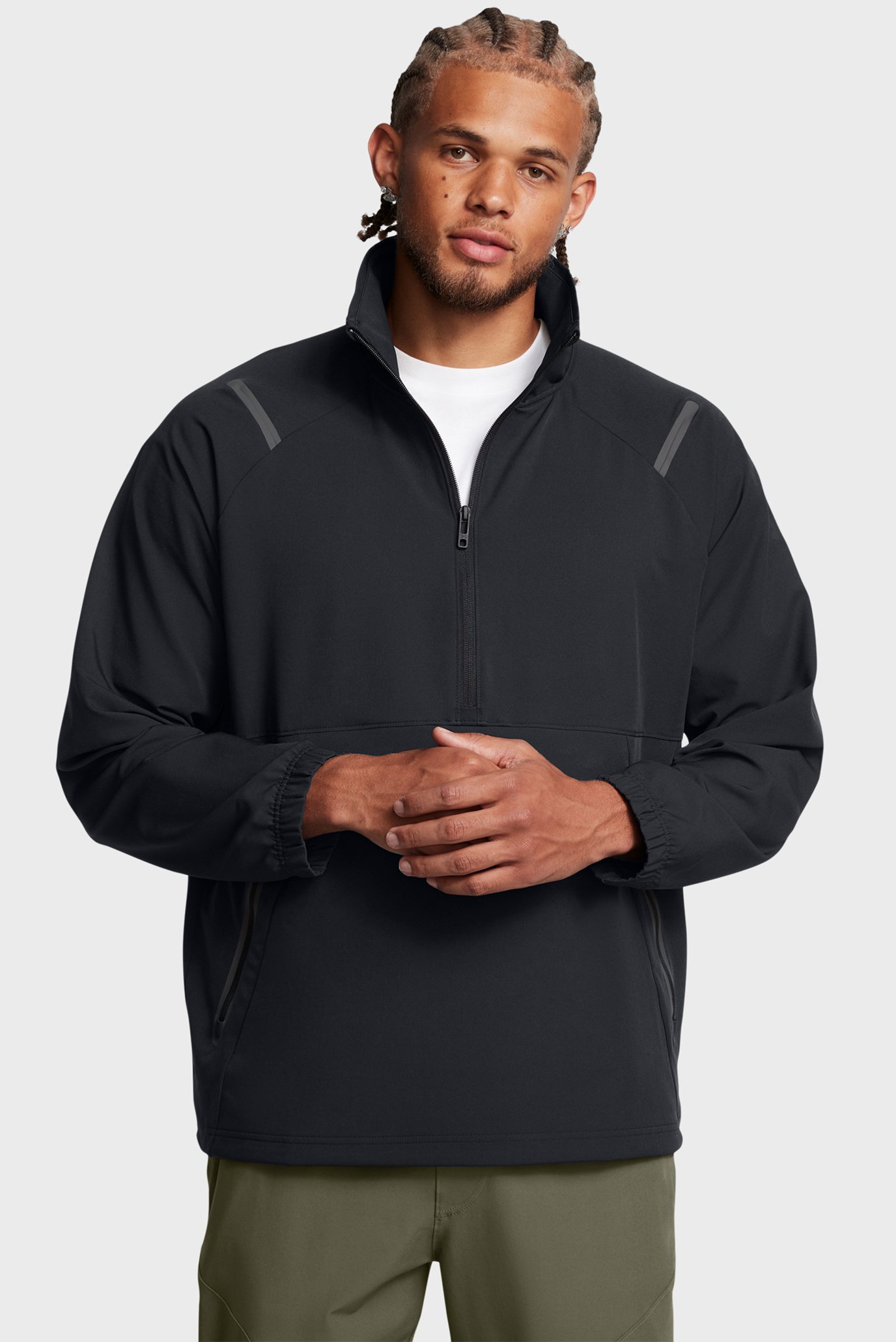 Мужской черный анорак UA Unstoppable Anorak Черный L Under Armour 1387891-001 Мужской черный анорак UA Unstoppable Anorak Черный L Under Armour 1387891-001