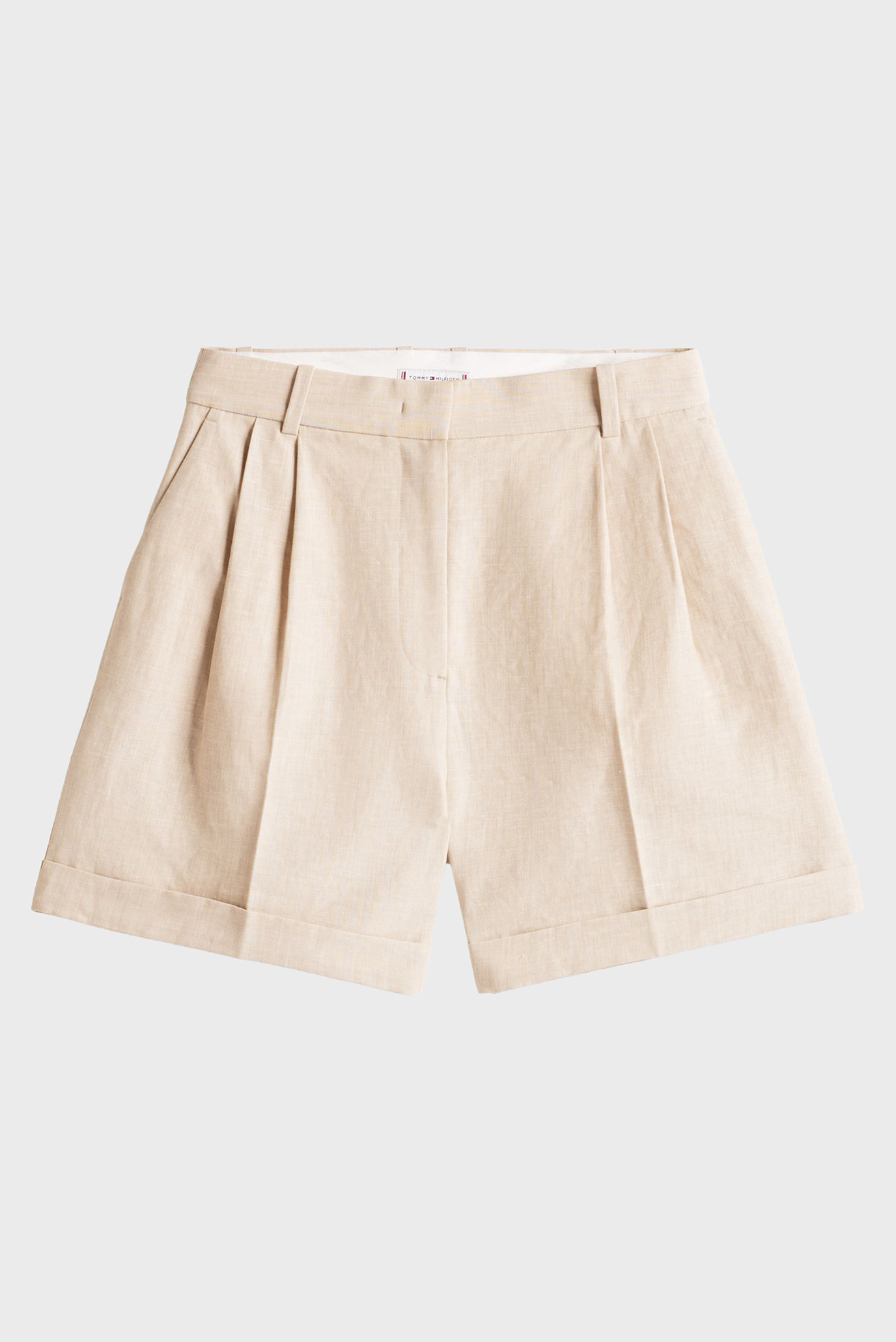 Женские бежевые шорты PLEATED Бежевый 36 Tommy Hilfiger WW0WW44767 Женские бежевые шорты PLEATED Бежевый 36 Tommy Hilfiger WW0WW44767