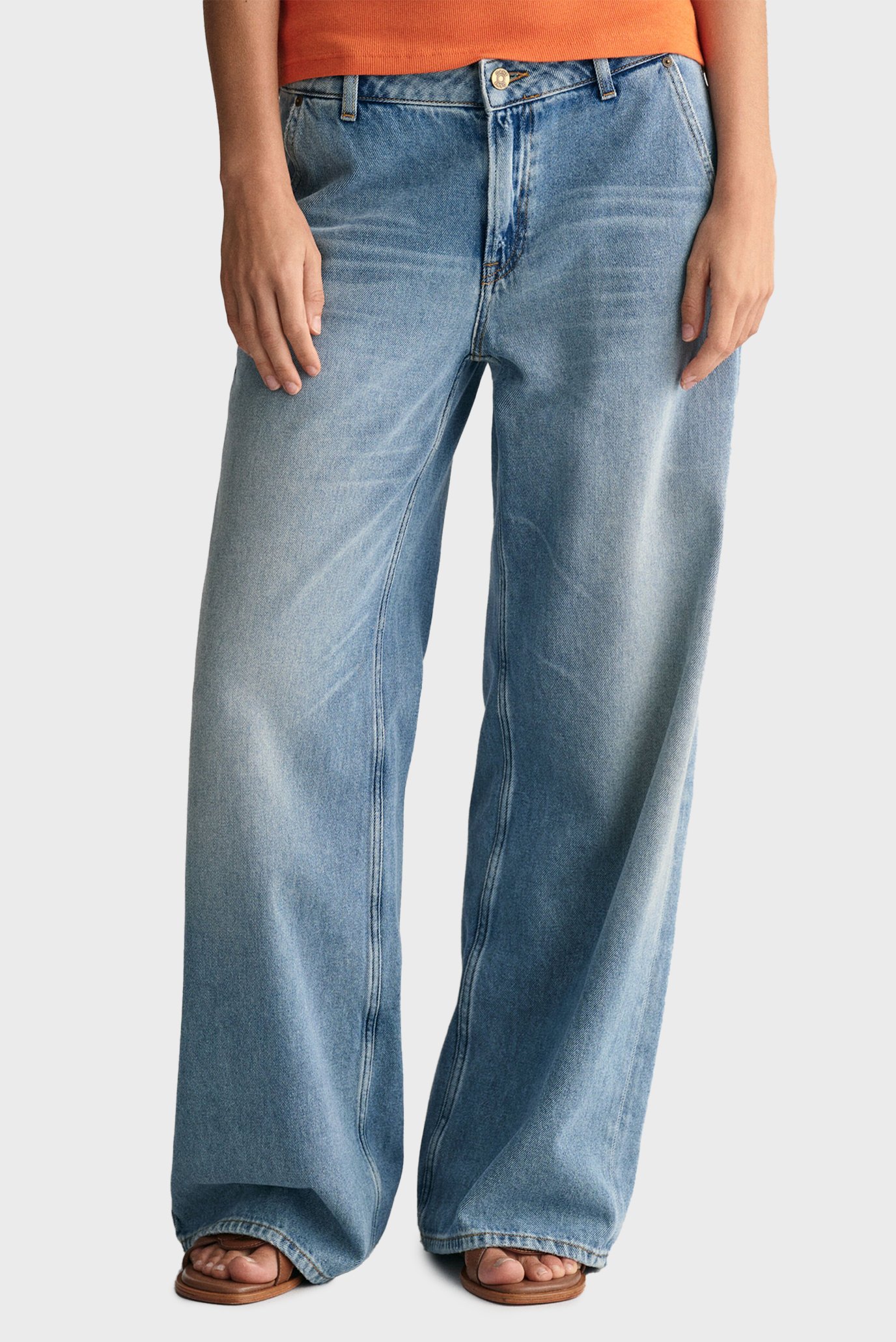 Женские голубые джинсы REL STRETCH 1