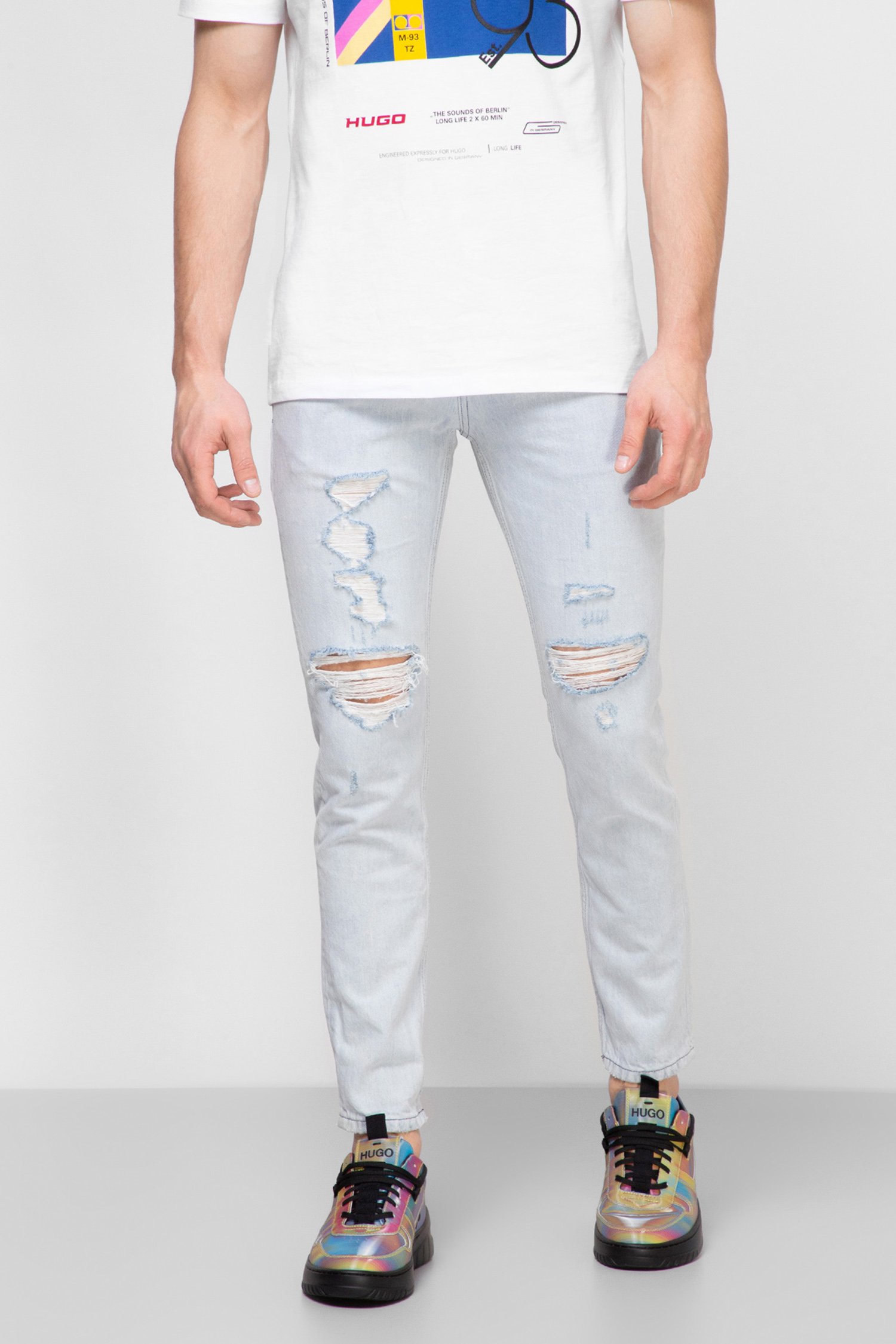 Чоловічі блакитні джинси Slim Tapered Fit 1
