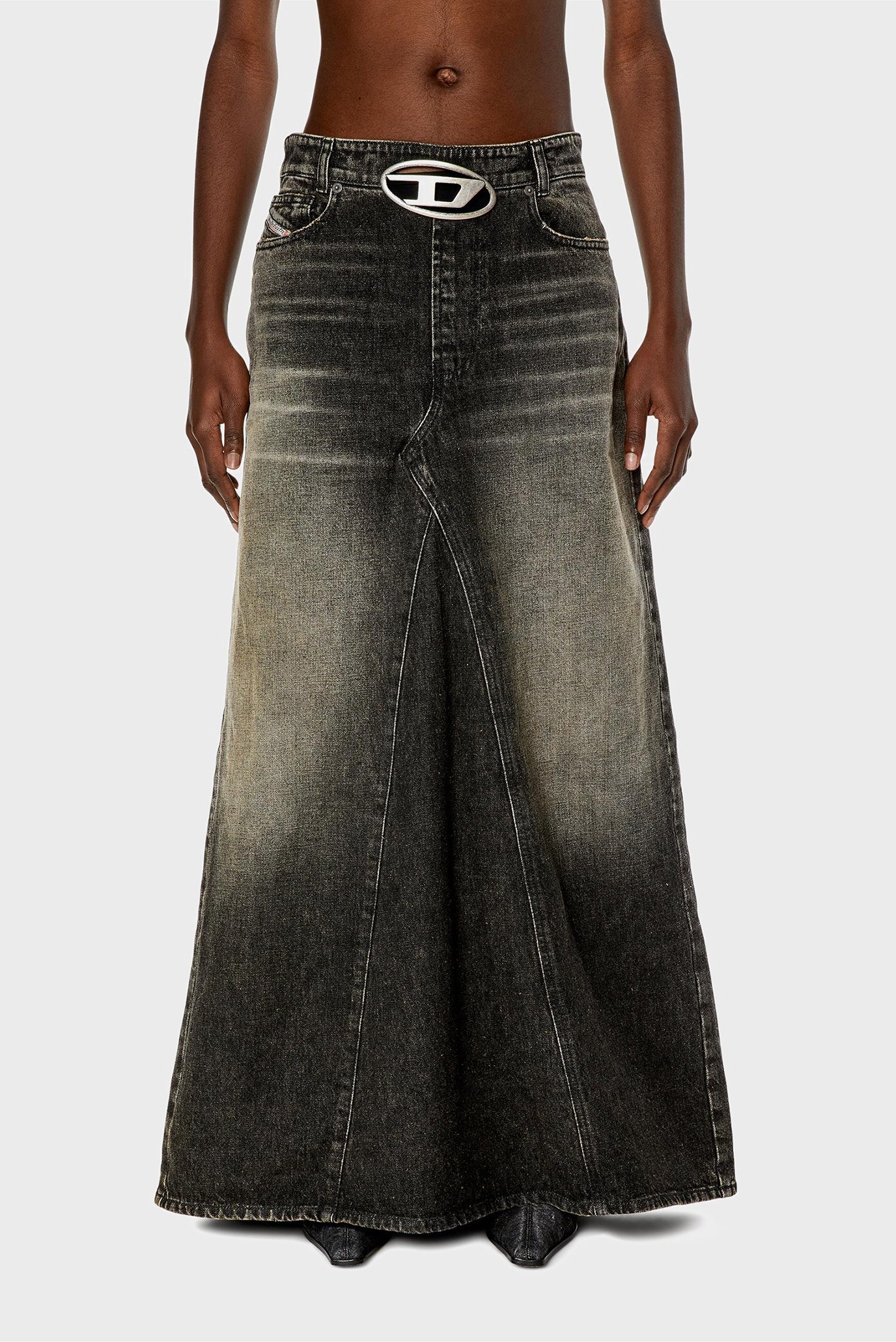 Жіноча чорна джинсова спідниця DE-PAGO-S3 1