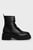 Женские черные кожаные ботинки TJW LACE UP BOOT CHUNKY