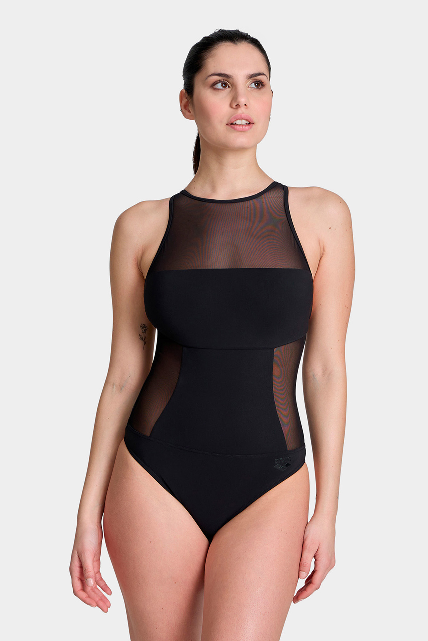 Жіночий чорний купальник MESH PANELS SWIMSUIT SWIM PRO 1