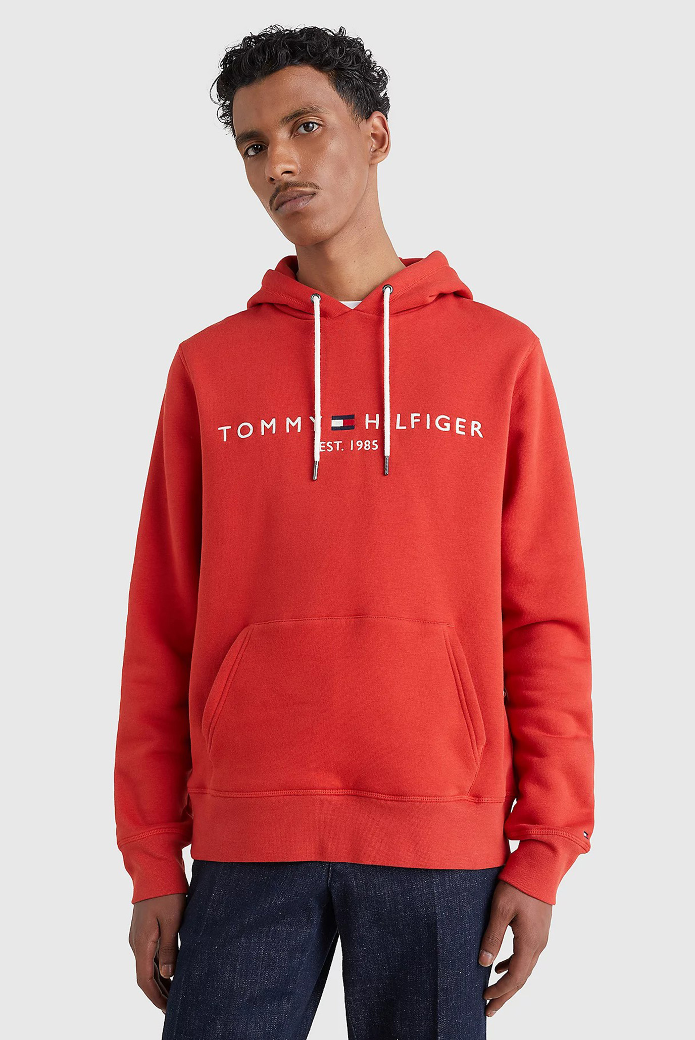 Чоловіче червоне худі TOMMY LOGO 1