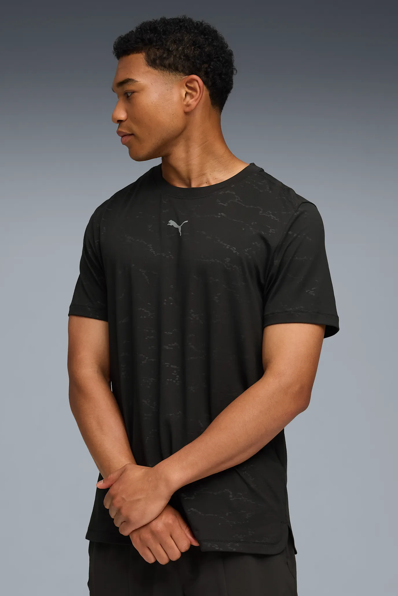 Мужская черная футболка CLOUDSPUN Training Tee Men 1