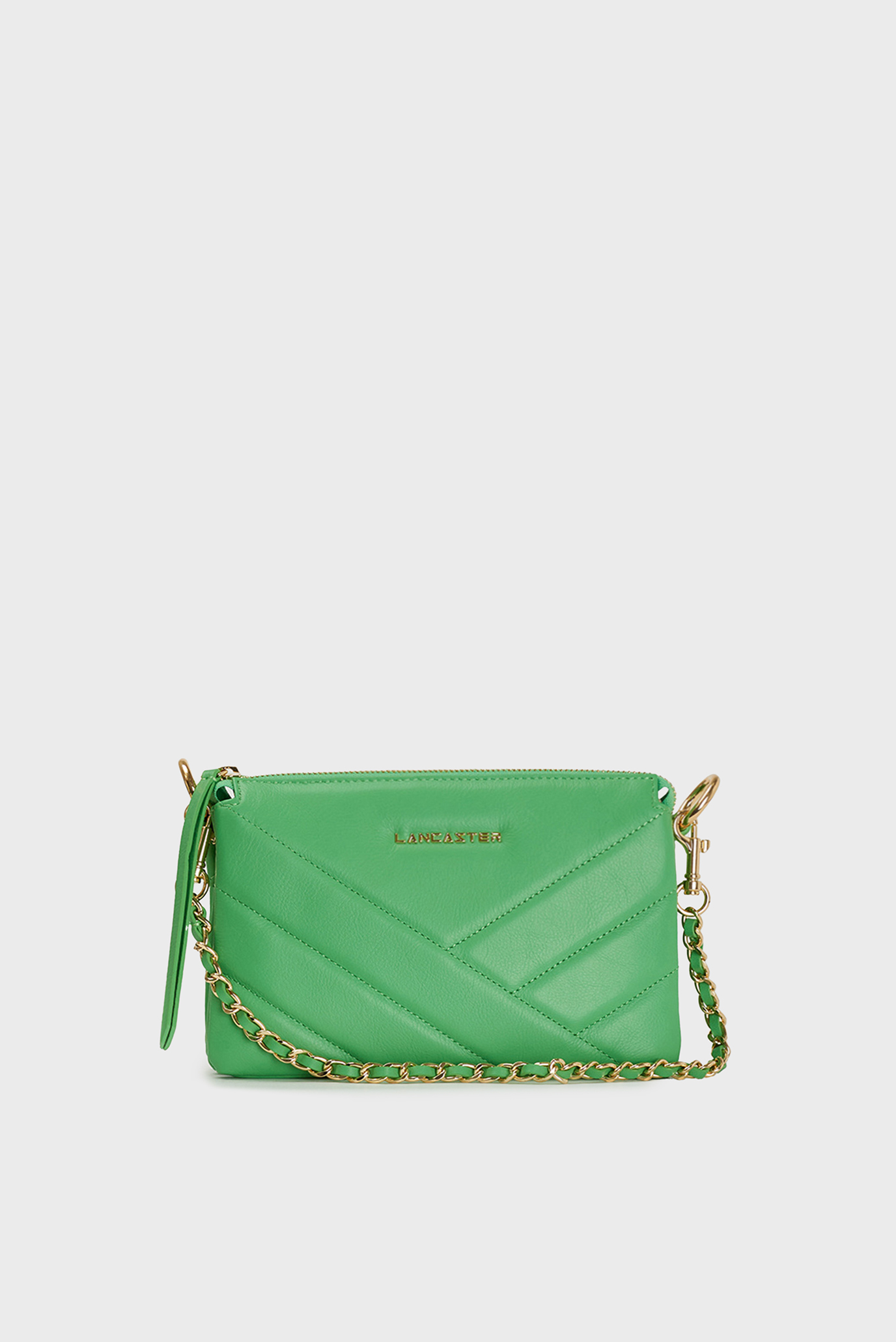 Жіноча зелена шкіряна сумка 1