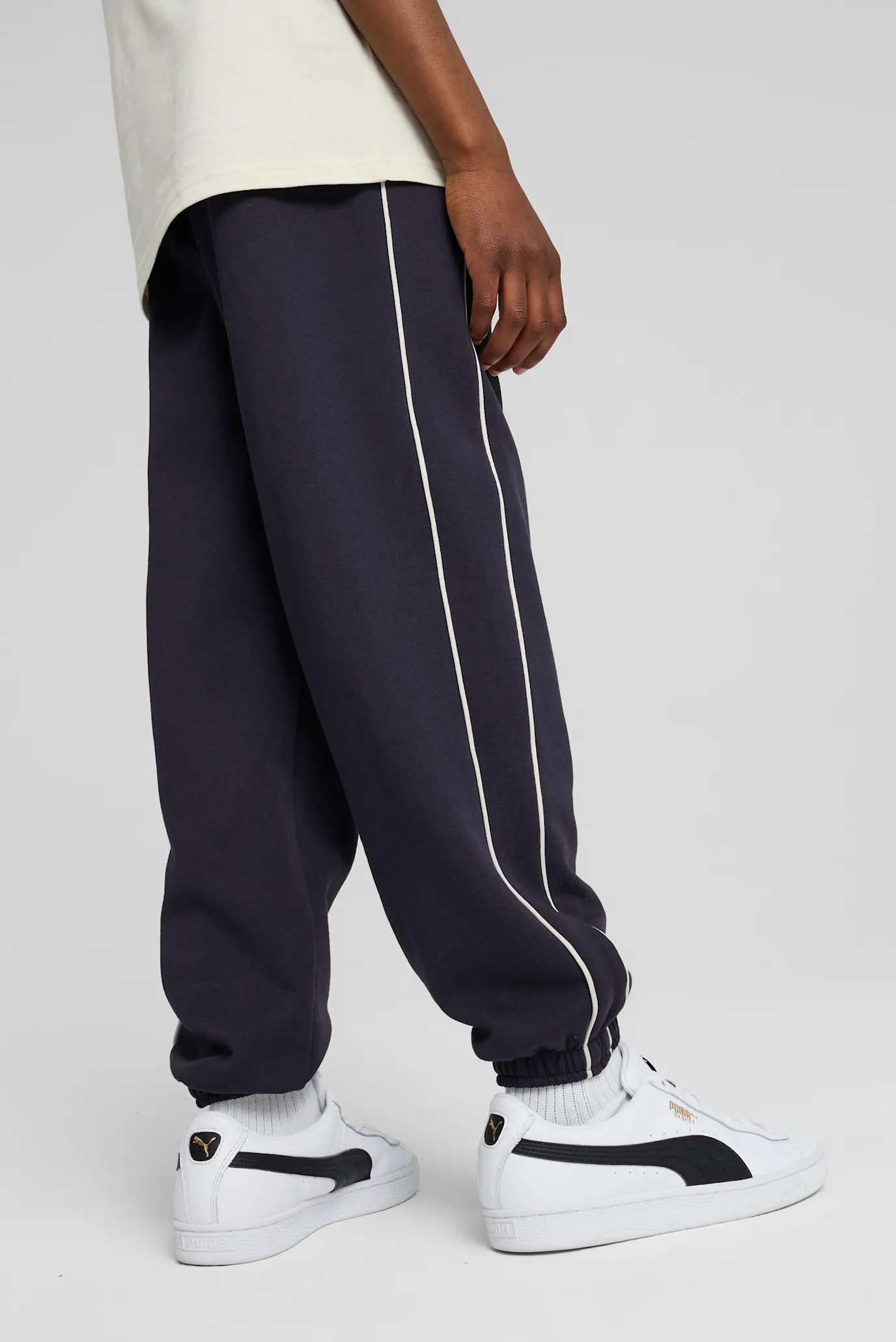 Детские темно-синие спортивные брюки T7 SUPER PUMA Sweatpants Youth 3