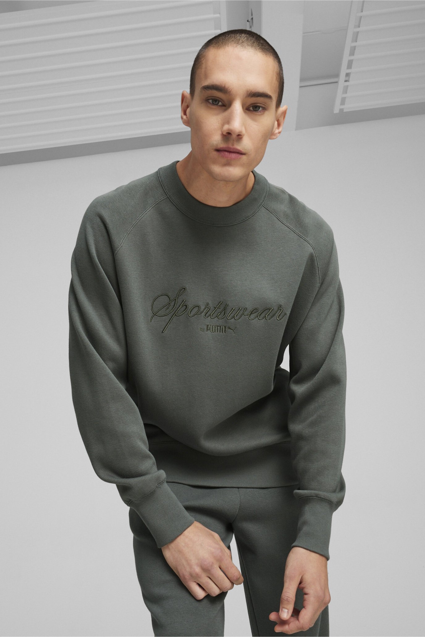 Мужской серый свитшот CLASSICS+ Men's Sweatshirt 1