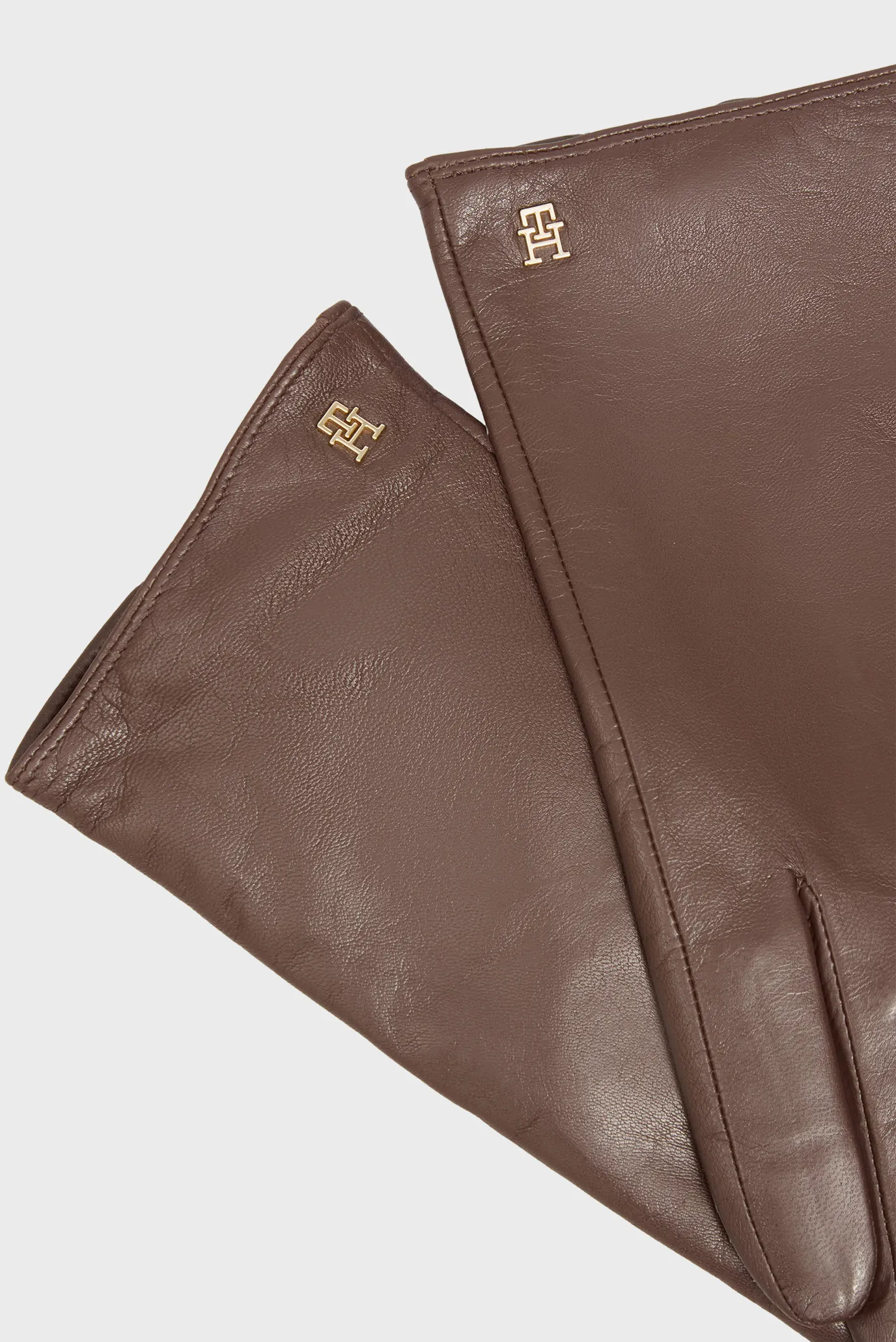 Жіночі коричневі шкіряні рукавички ELEVATED 3