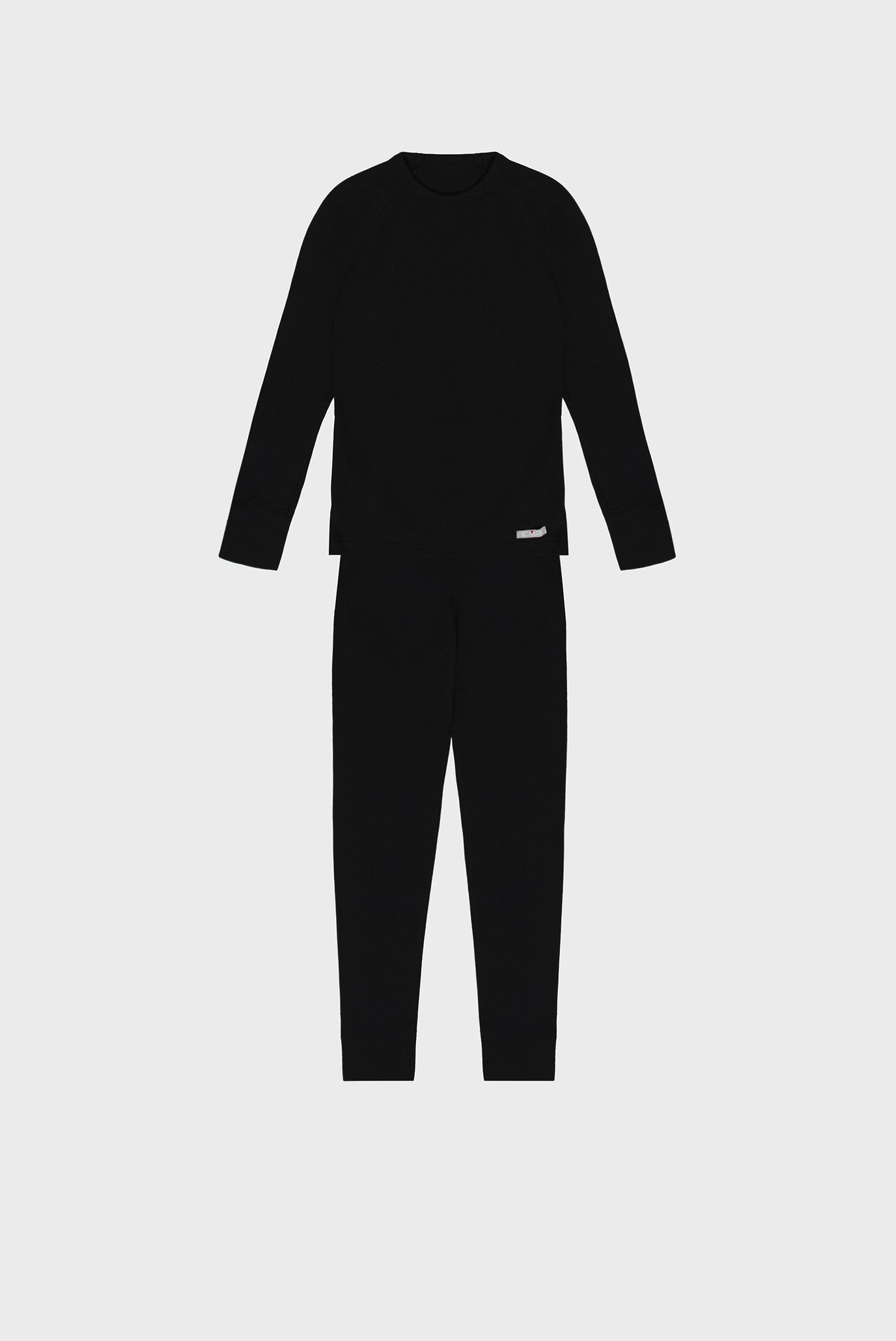 Детский черный комплект термобелья (лонгслив, брюки) JUNIOR UNDERWEAR 1