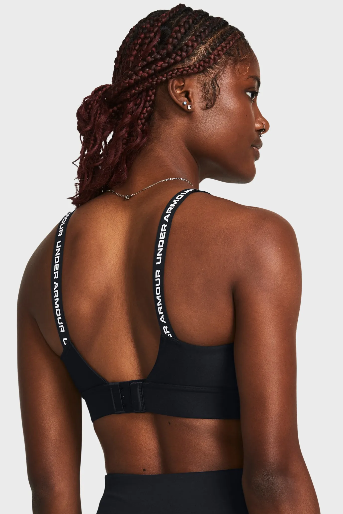 Женский черный топ UA Infinity Mid 2.0 Bra Under Armour 1384123