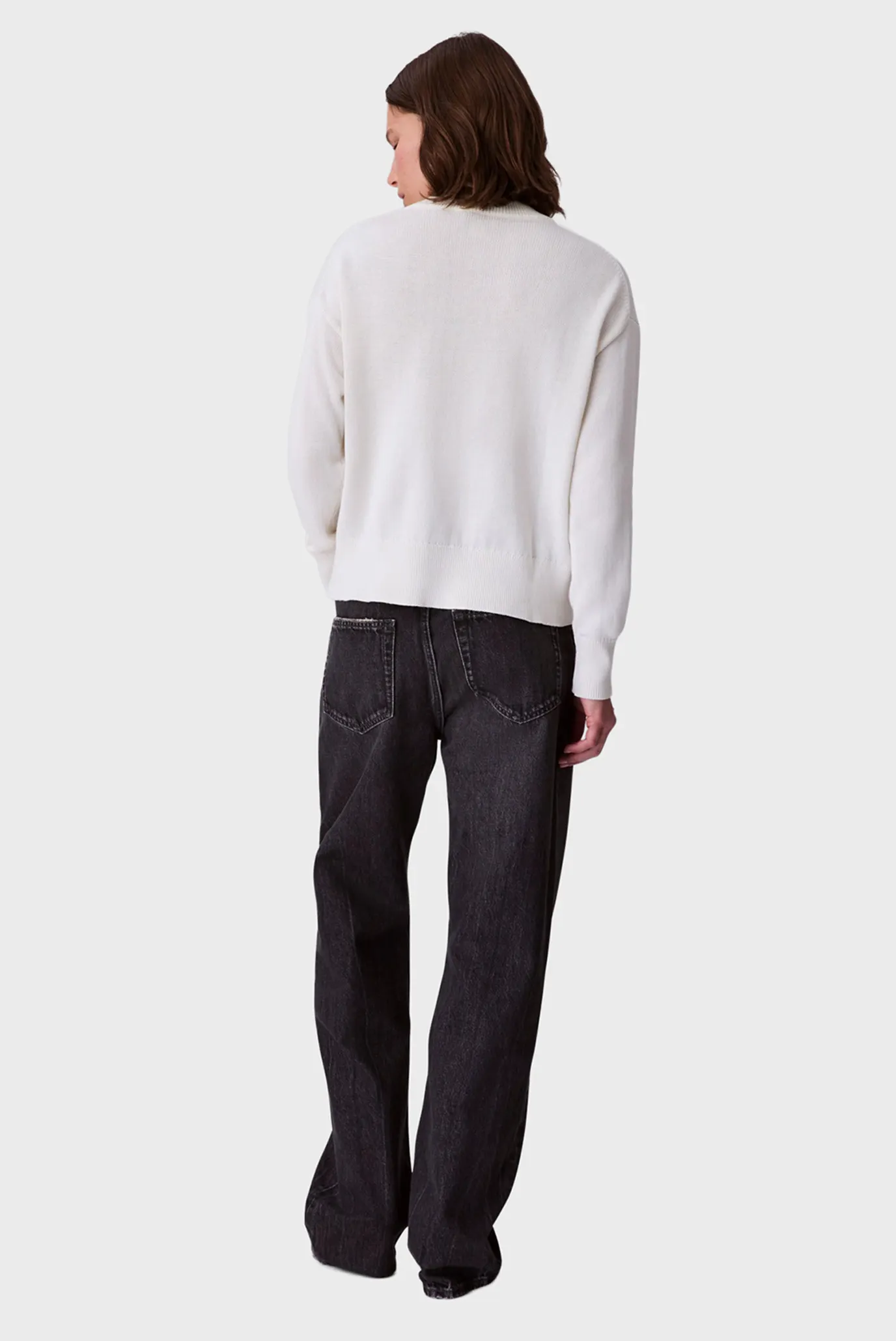 Женский белый джемпер Graphic 4