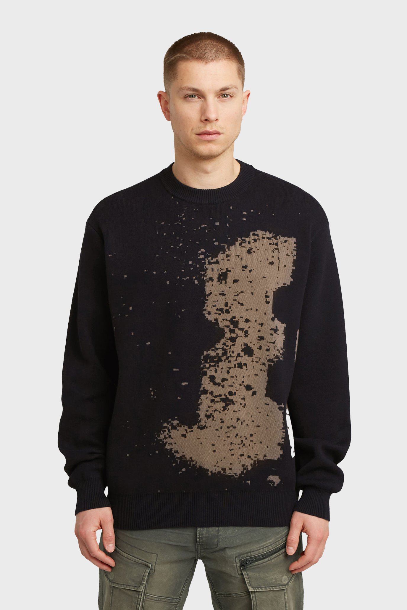 Мужской черный джемпер Sprayed 90 Черный XXL G-Star RAW D27772,D488 Мужской черный джемпер Sprayed 90 Черный XXL G-Star RAW D27772,D488