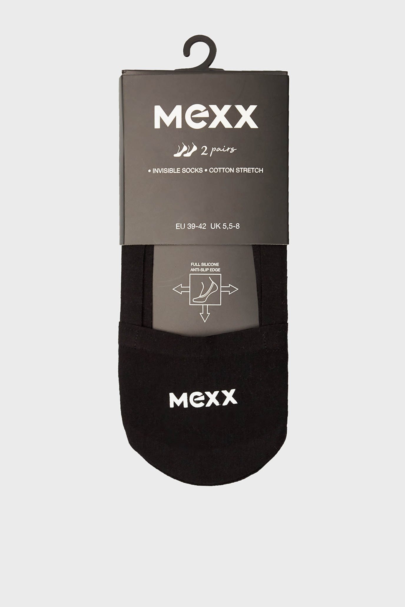 Черные следы (2 пары) MEXX Invisible Socks 1