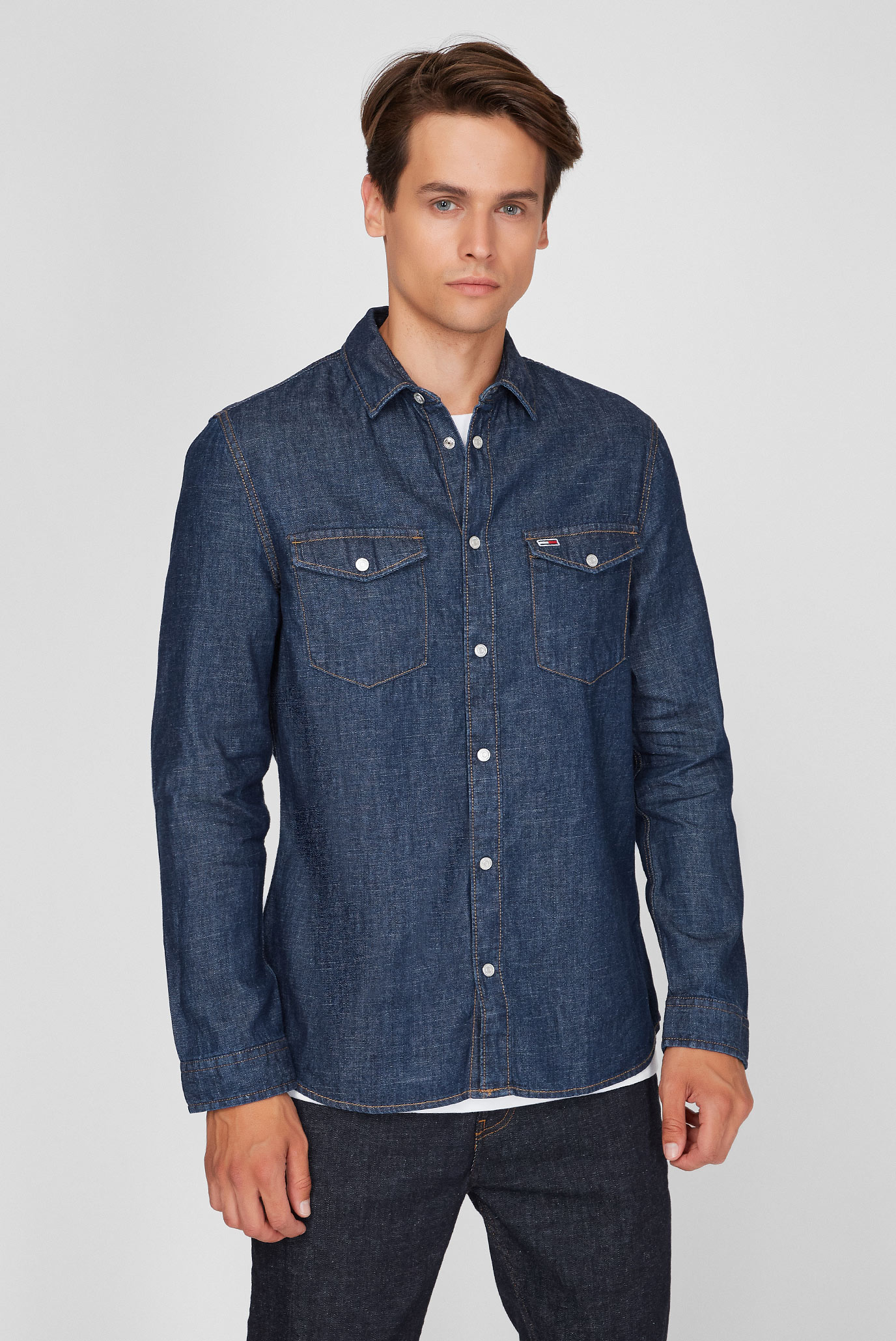 Чоловіча синя джинсова сорочка TJM WESTERN DENIM SHIRT 1