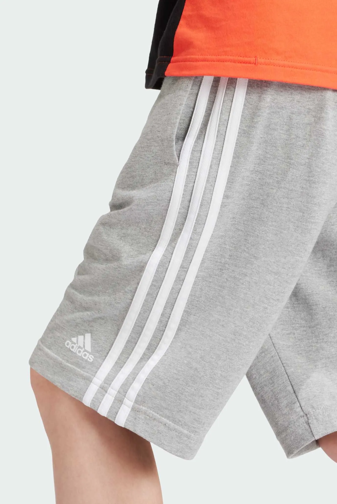 Дитячі сірі шорти Essentials 3-Stripes Knit 5