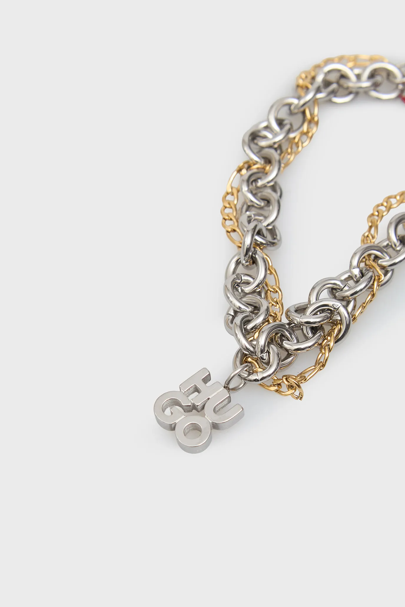 Чоловічий сріблястий браслет 3