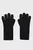 Жіночі чорні вовняні рукавички WOOL KNIT GLOVES