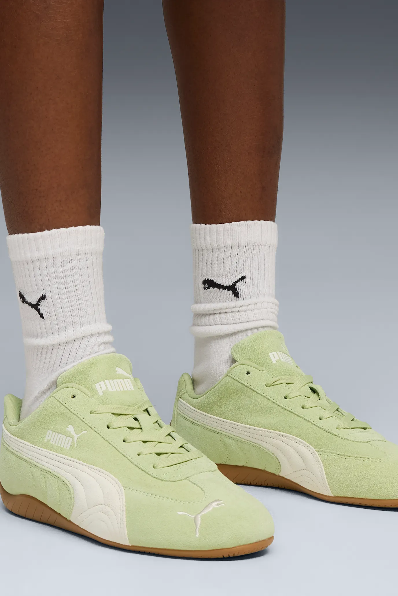 Зелені замшеві кросівки Speedcat OG Unisex PUMA 398846 — MD-Fashion