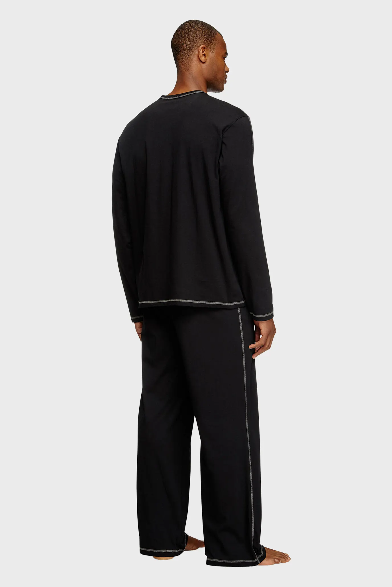 Чоловіча чорна піжама (лонгслів, брюки) SET-NOLAN-D-CORE 3