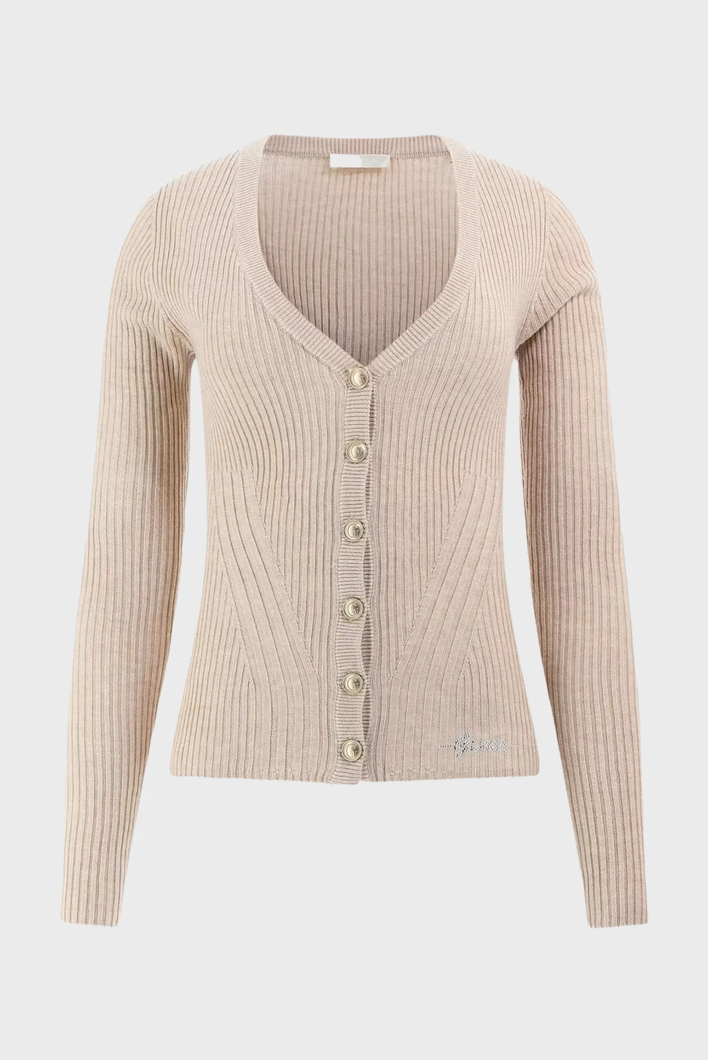 Жіночий бежевий кардиган 5