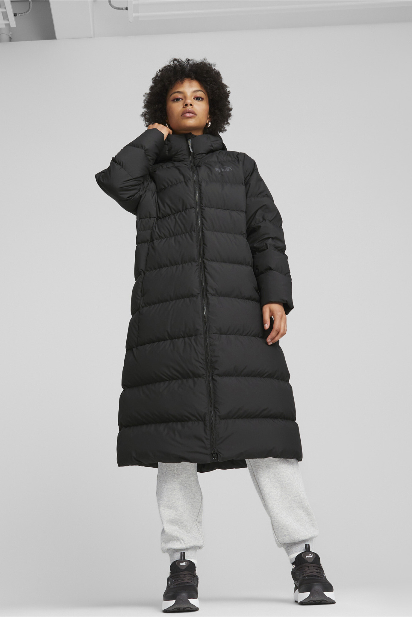 Пуховик Women’s Long Hooded Down Coat 1