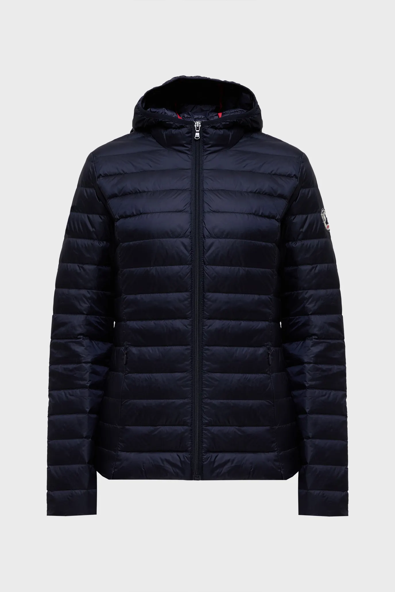 Жіночий темно-синій пуховик 5