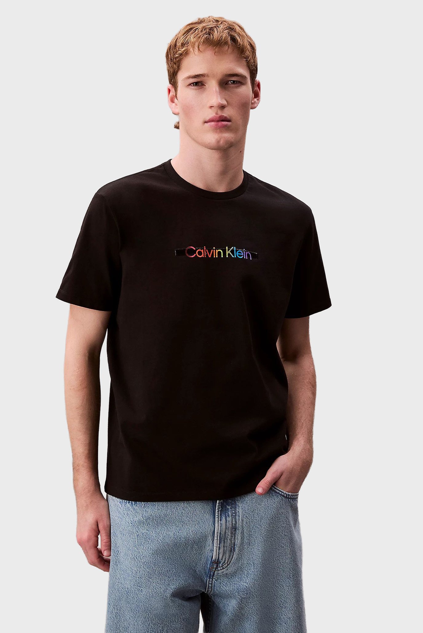 Мужская черная футболка SS 20s PRIDE25 Черный L Calvin Klein Jeans LV04RC815G Мужская черная футболка SS 20s PRIDE25 Черный L Calvin Klein Jeans LV04RC815G