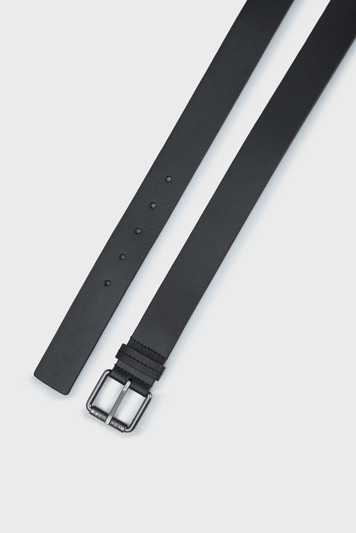 Чоловічий чорний шкіряний ремінь CK MUST PIQUE 35MM 3