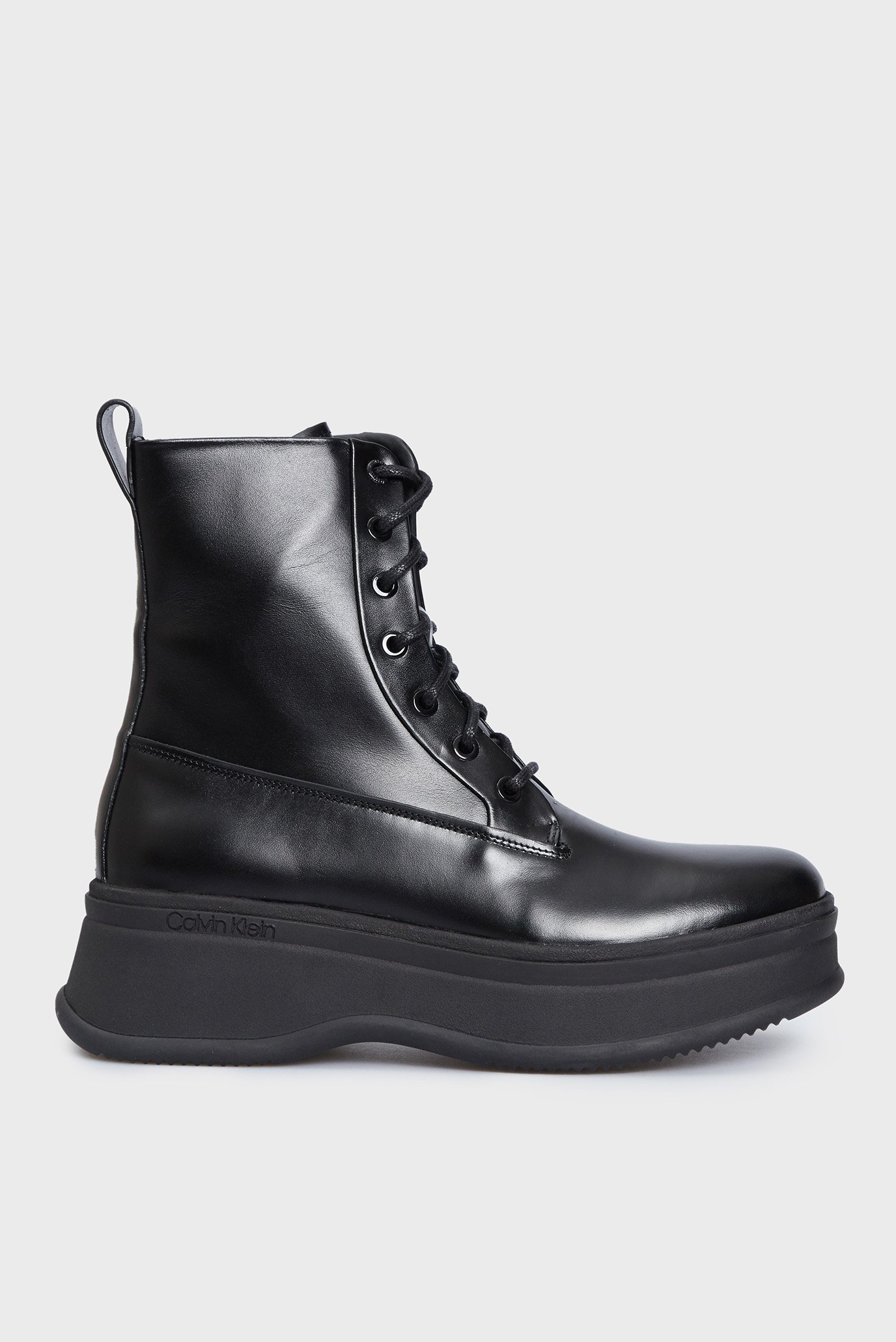 Женские черные кожаные ботинки PITCHED COMBAT BOOT 1
