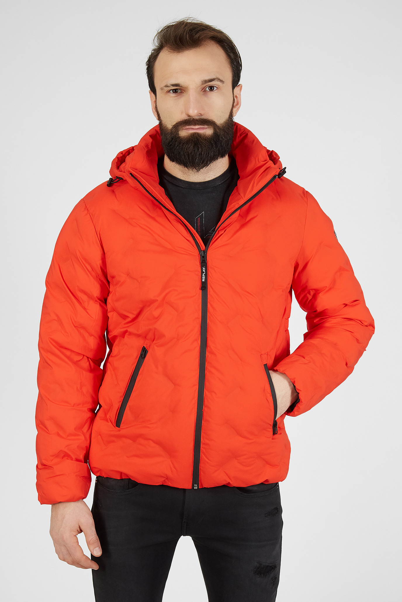 Мужская оранжевая куртка 1