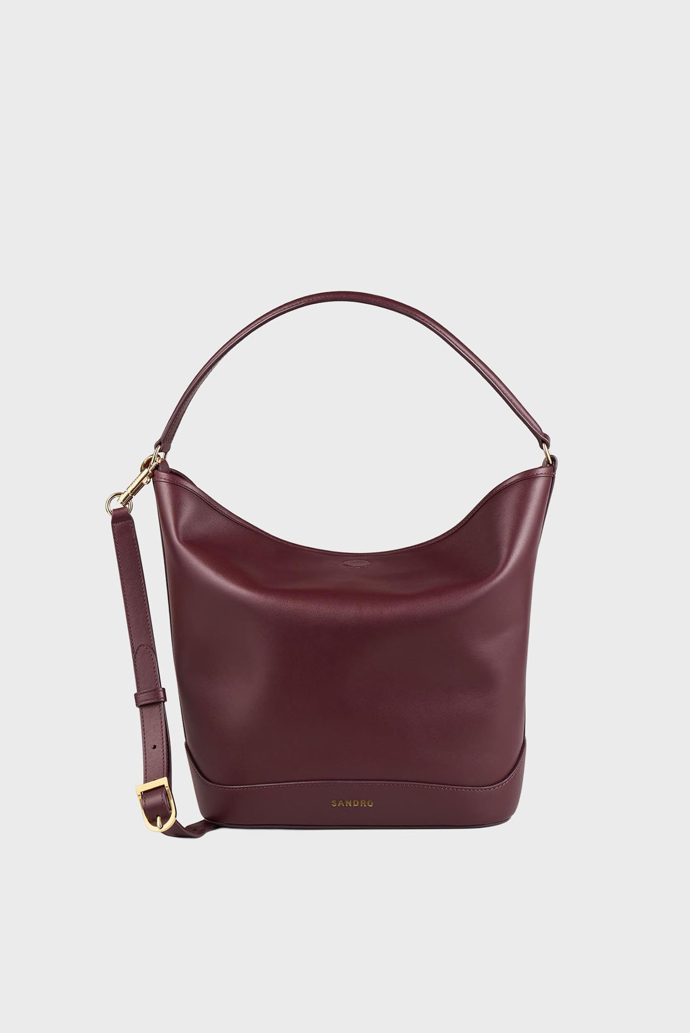 Женская бордовая кожаная сумка TANGOSO Бордовый ONESIZE Sandro SFASA01575_Bordeaux Женская бордовая кожаная сумка TANGOSO Бордовый ONESIZE Sandro SFASA01575_Bordeaux
