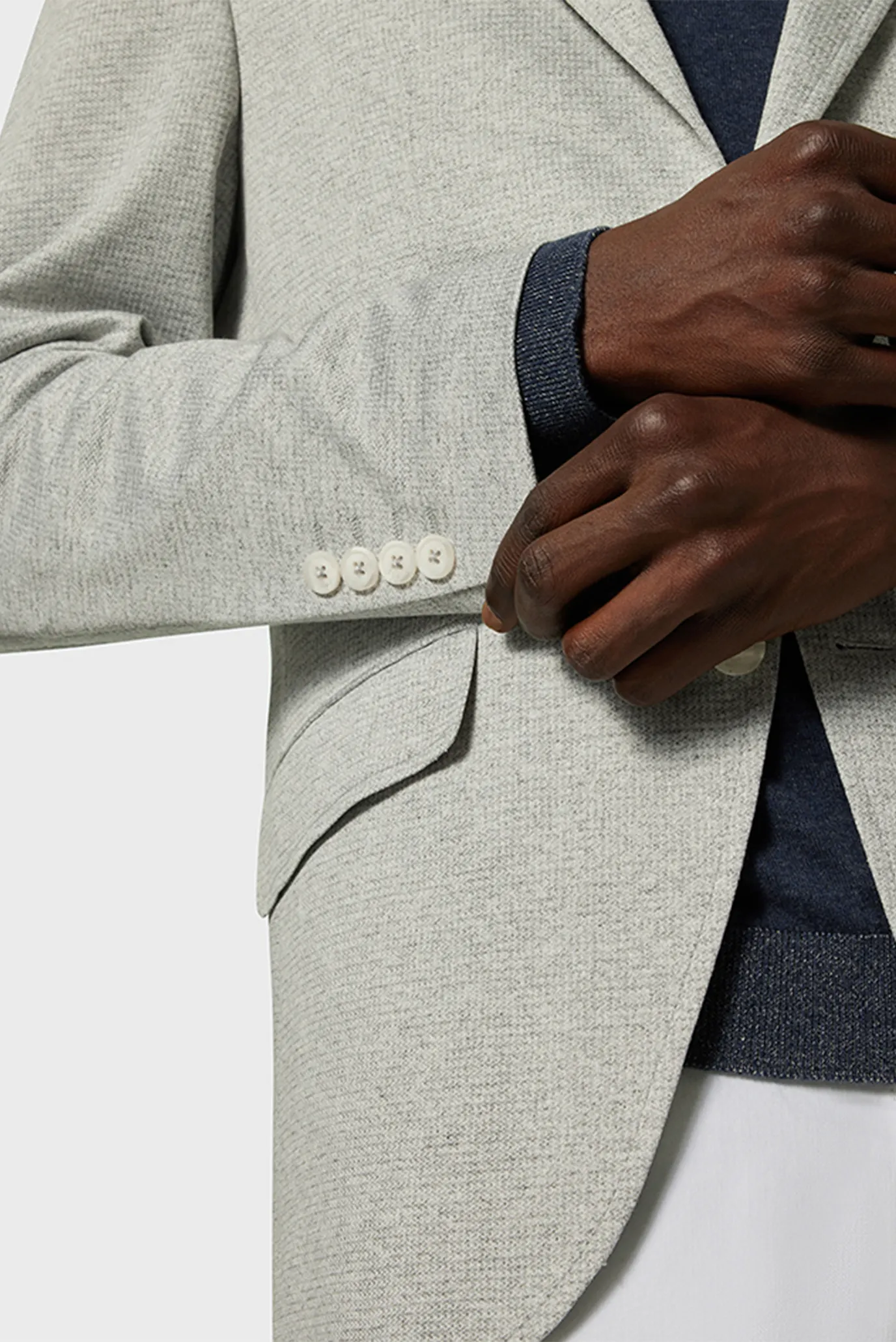 Чоловічий сірий піджак 4