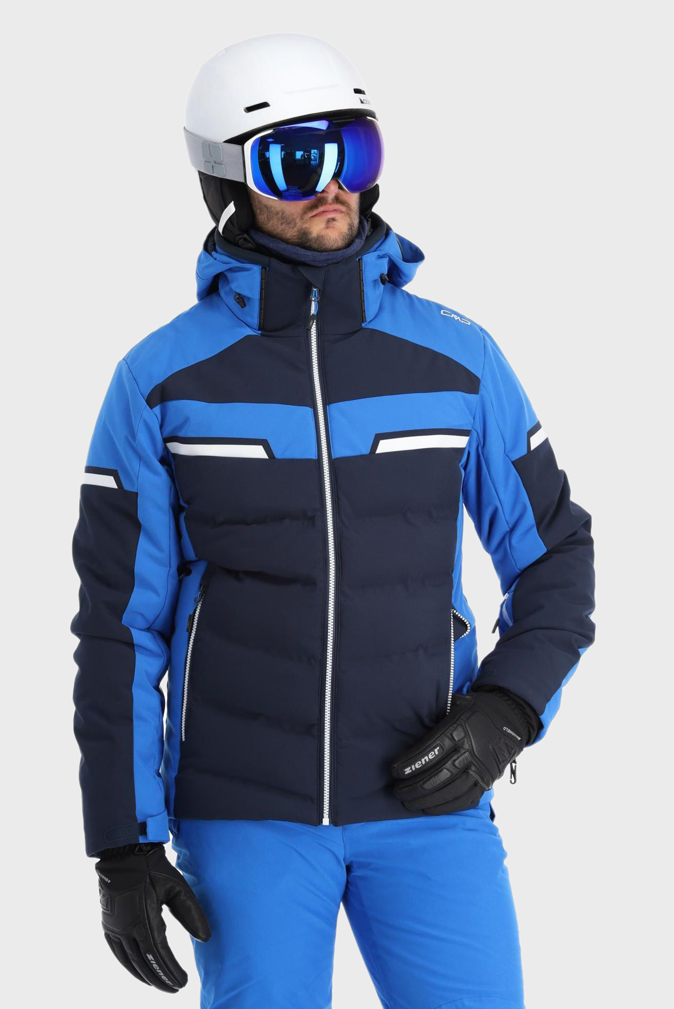 Мужская темно-синяя лыжная куртка 1