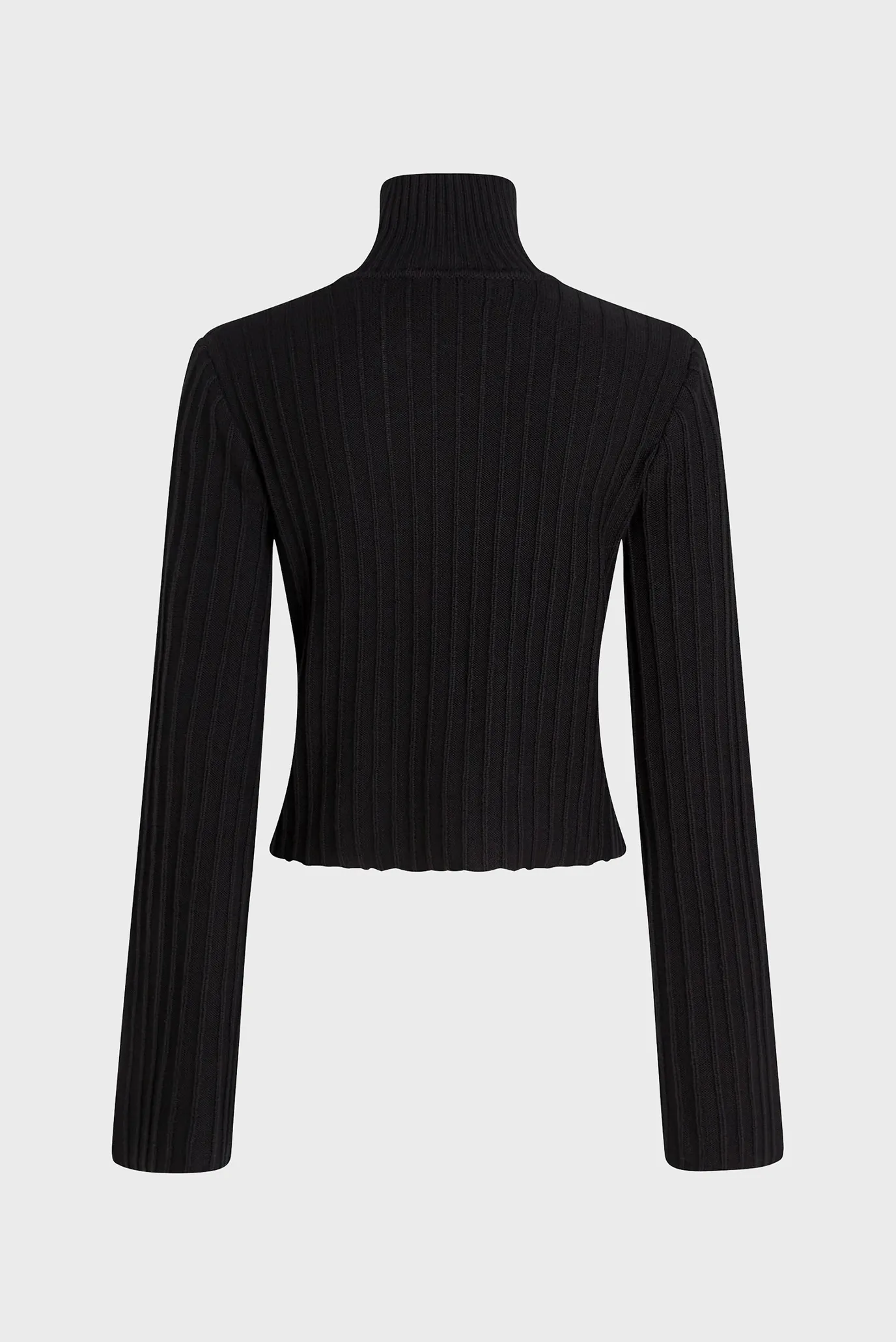 Женский черный гольф plisse 6