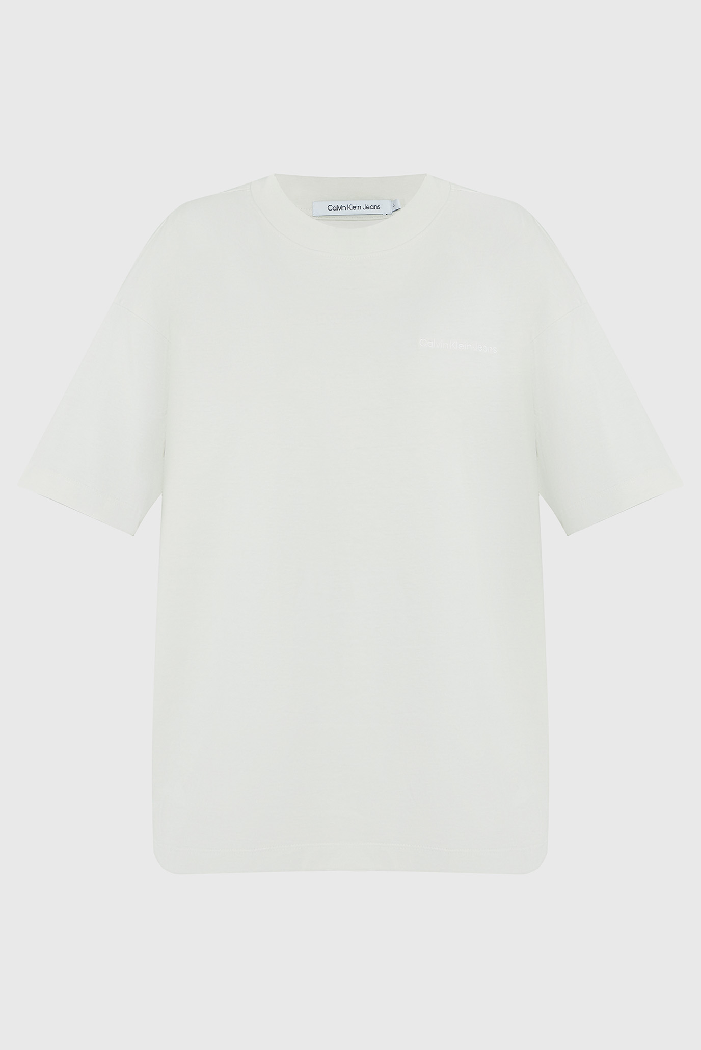 Жіноча біла футболка EMBROIDERED SLOGAN BOYFRIEND TEE 1