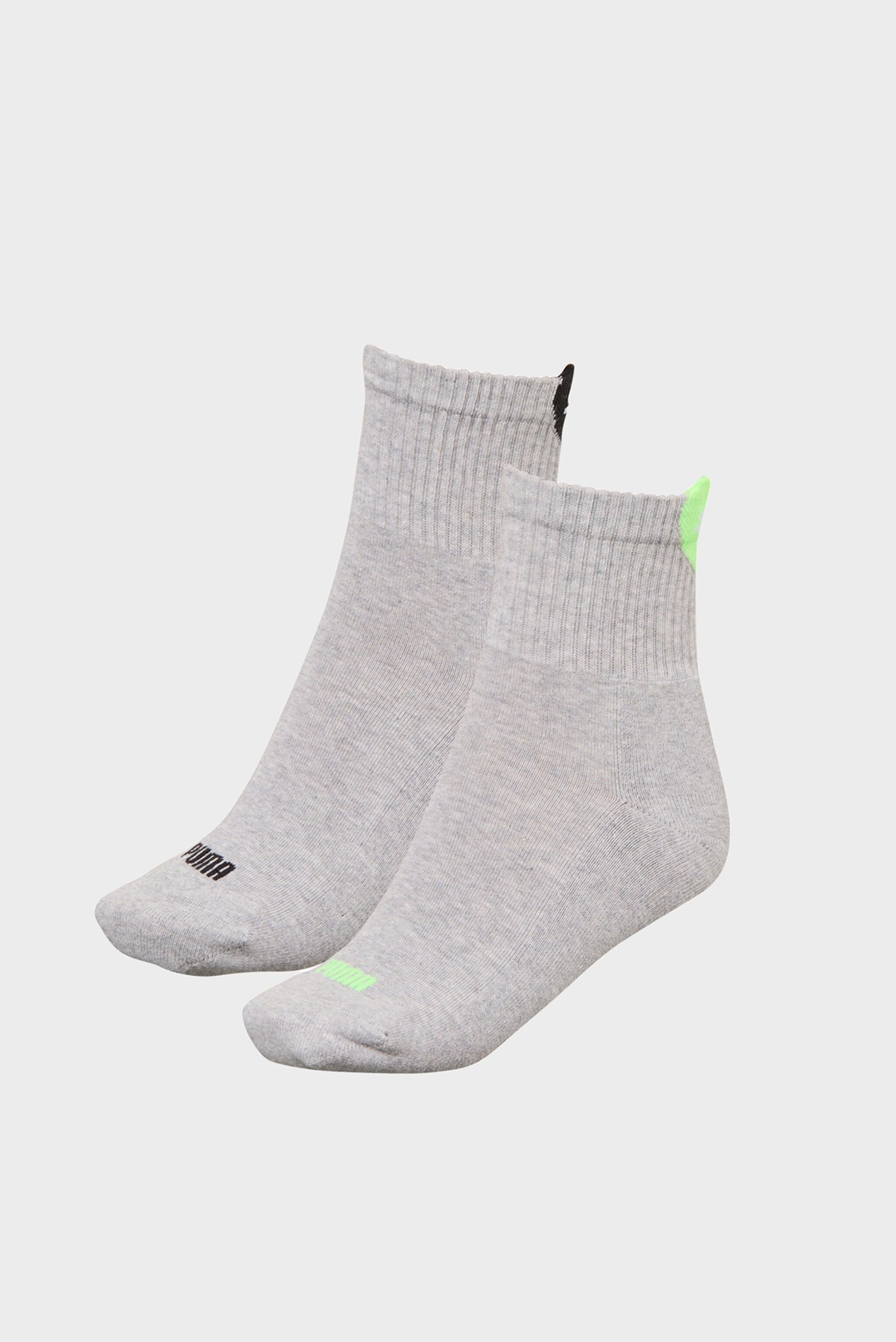 Жіночі сірі шкарпетки (2 пари) PUMA Women's Heart Short Crew Socks 1