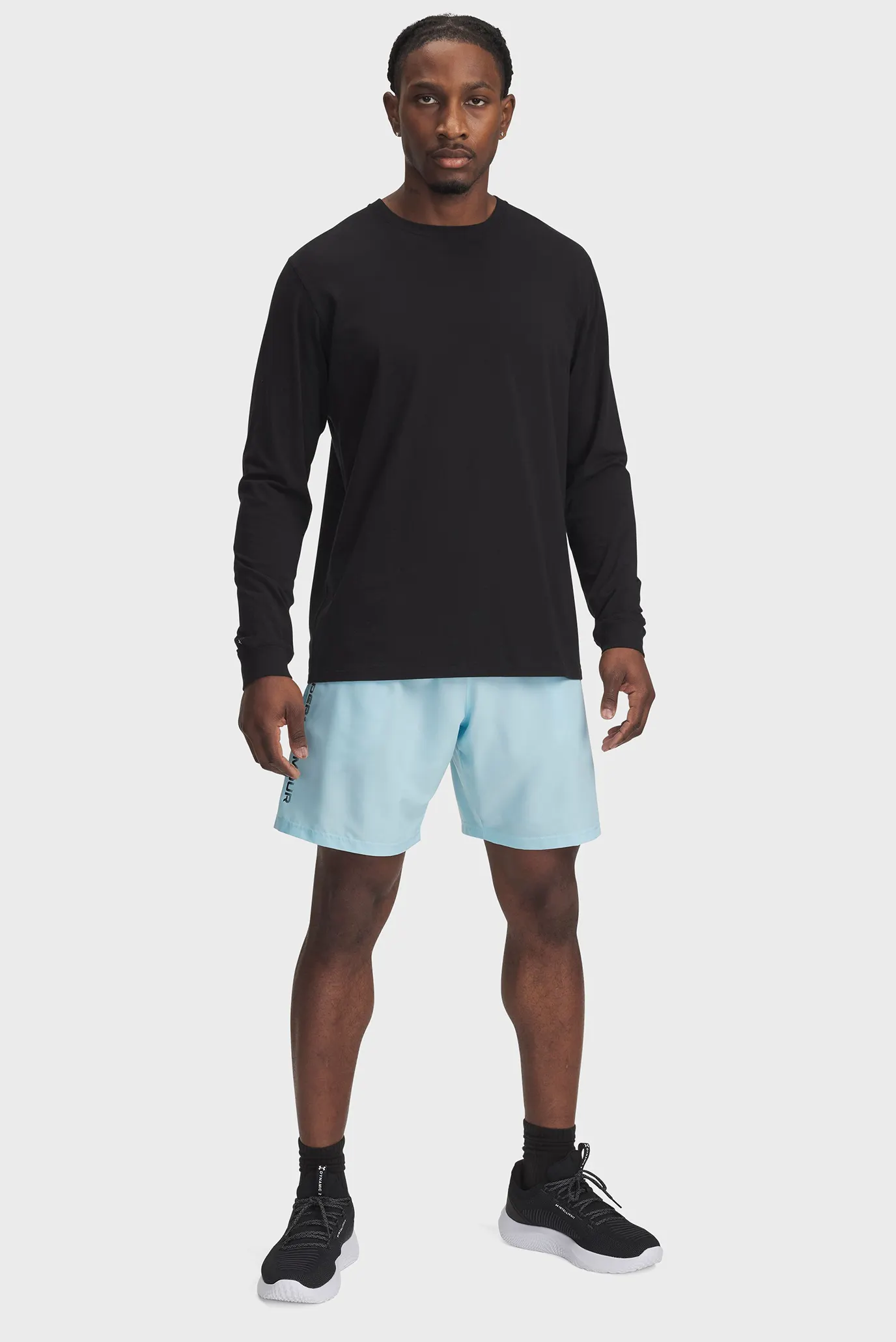 Чоловічі блакитні шорти UA Tech Woven Wordmark Short 2