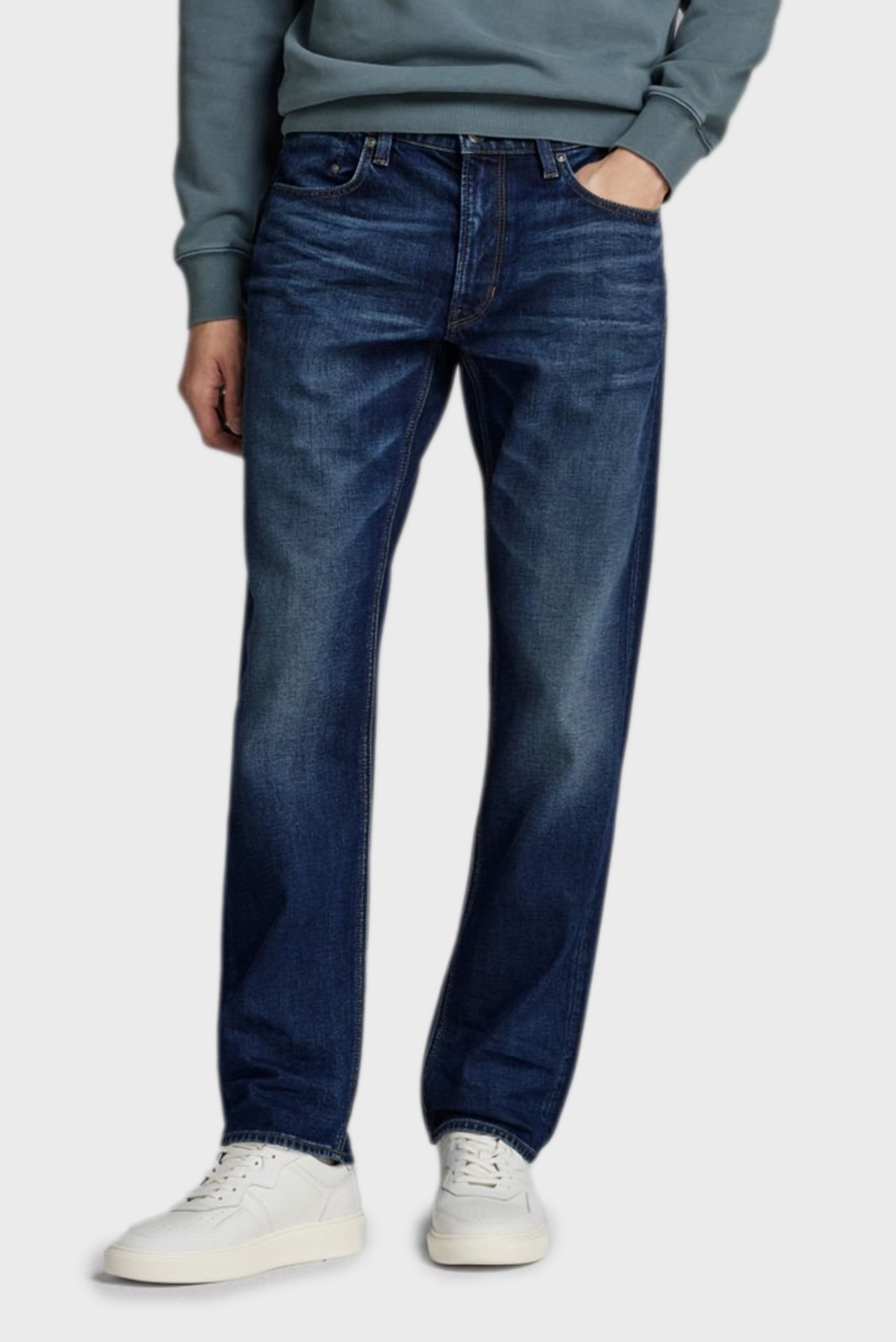 Мужские темно-синие джинсы Mosa Straight 1