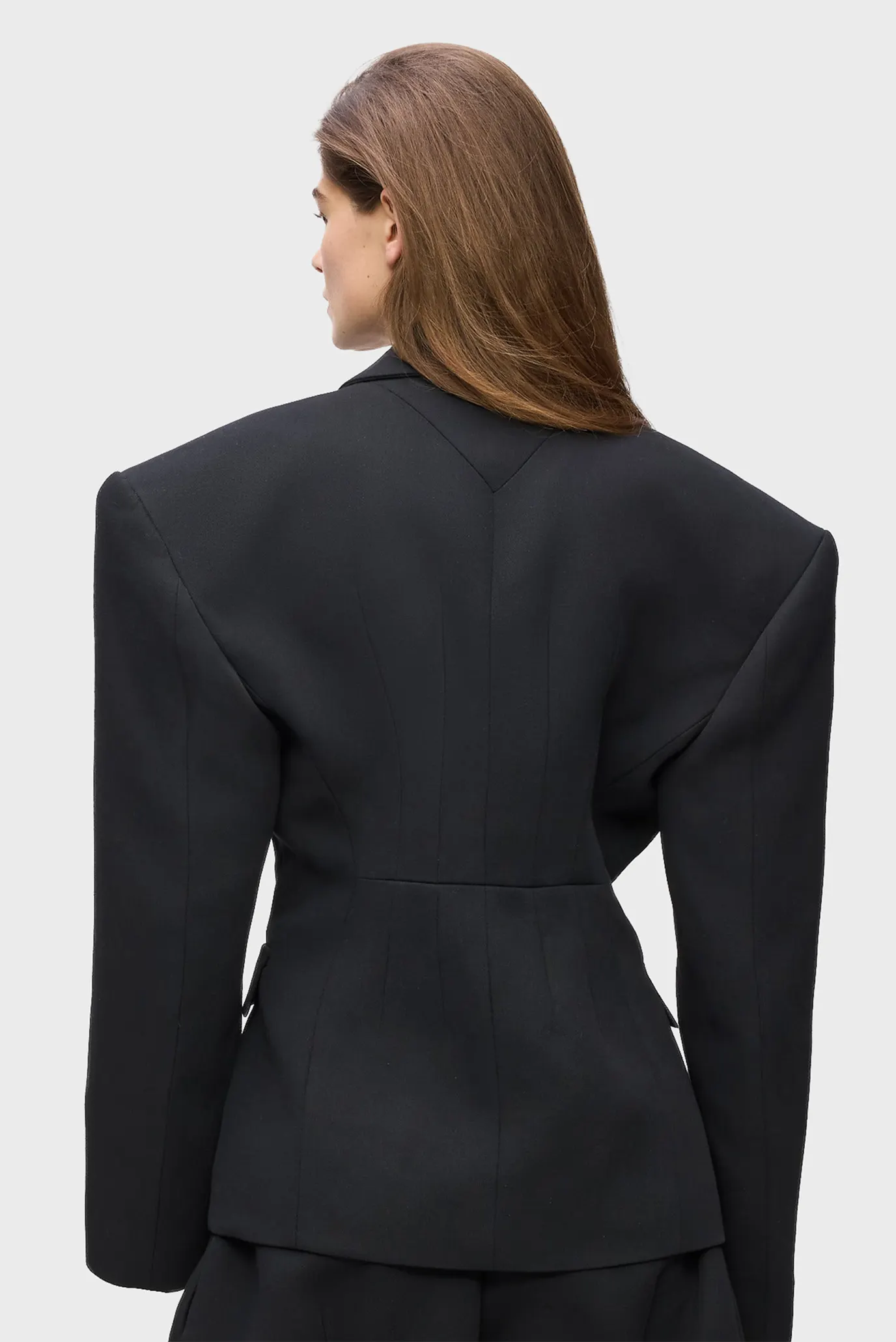 Женский черный жакет karl studio fashion 3