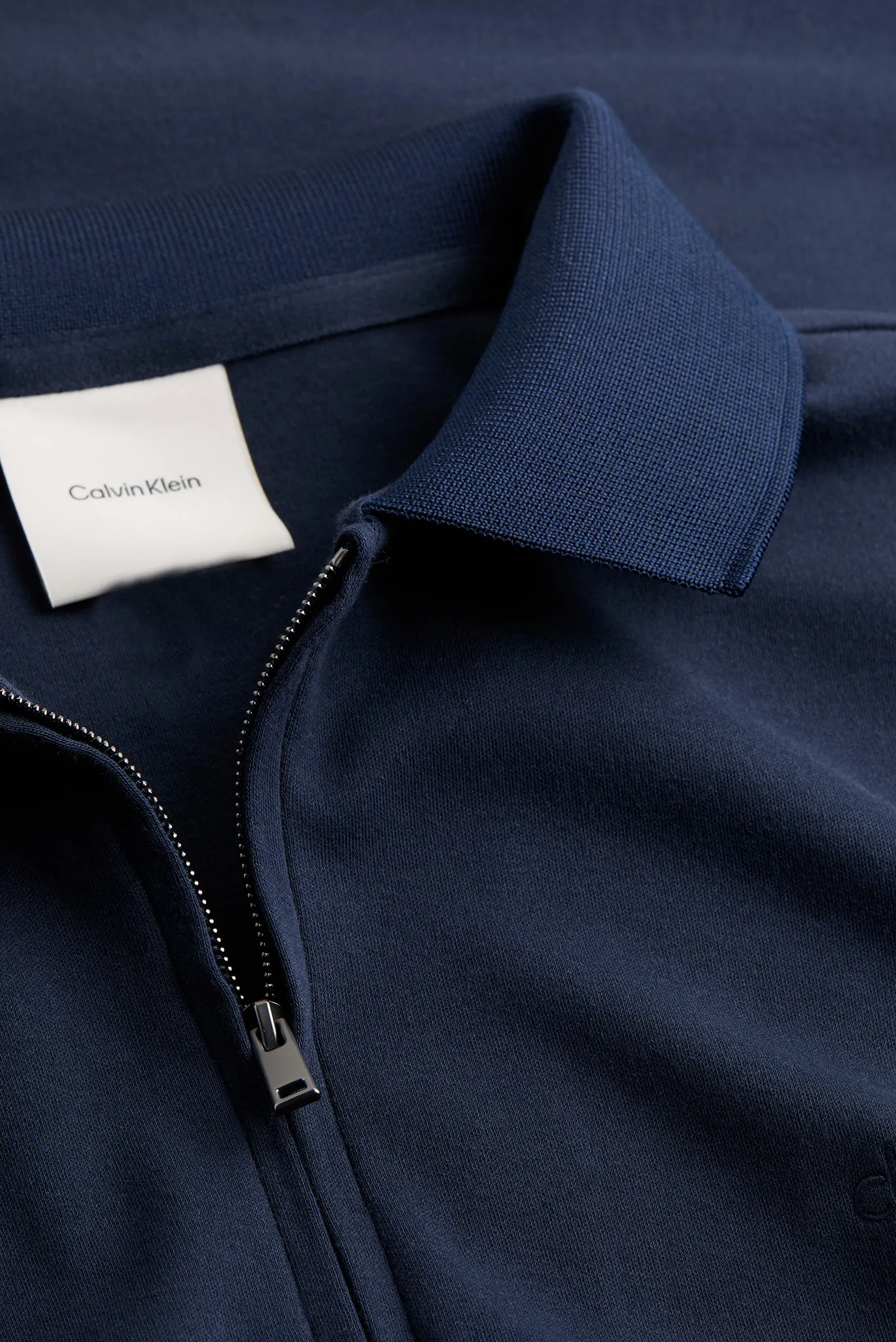 Мужское темно-синее поло LIQUID TOUCH WELT ZIP 5