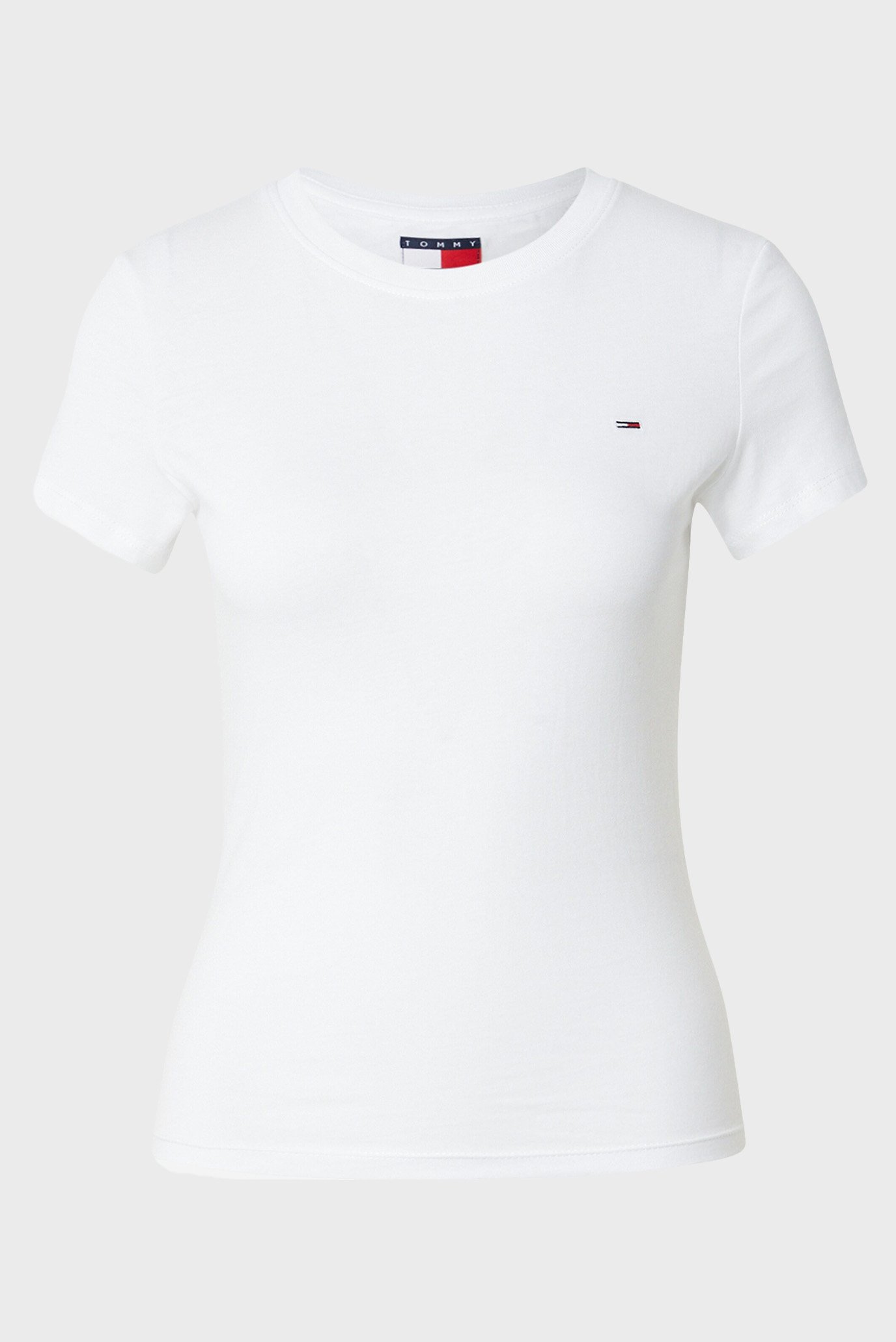 Женская белая футболка TJW SLIM C-NECK TEE 1