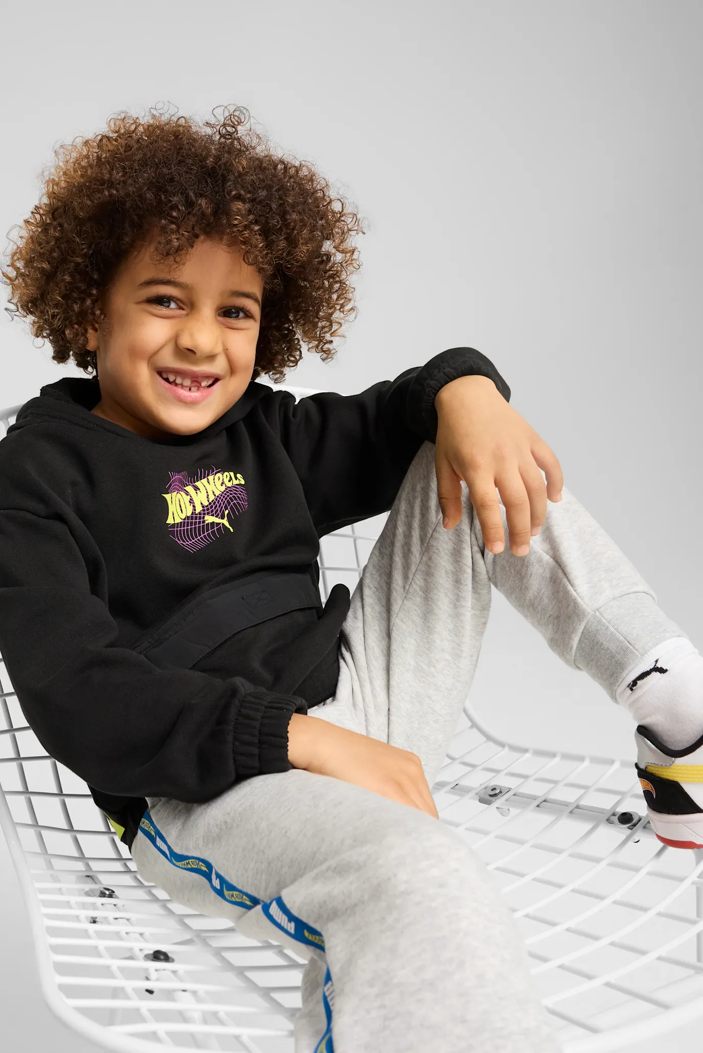 Дитяче чорне худі PUMA x HOT WHEELS™ Relaxed Graphic Hoodie Kids 1