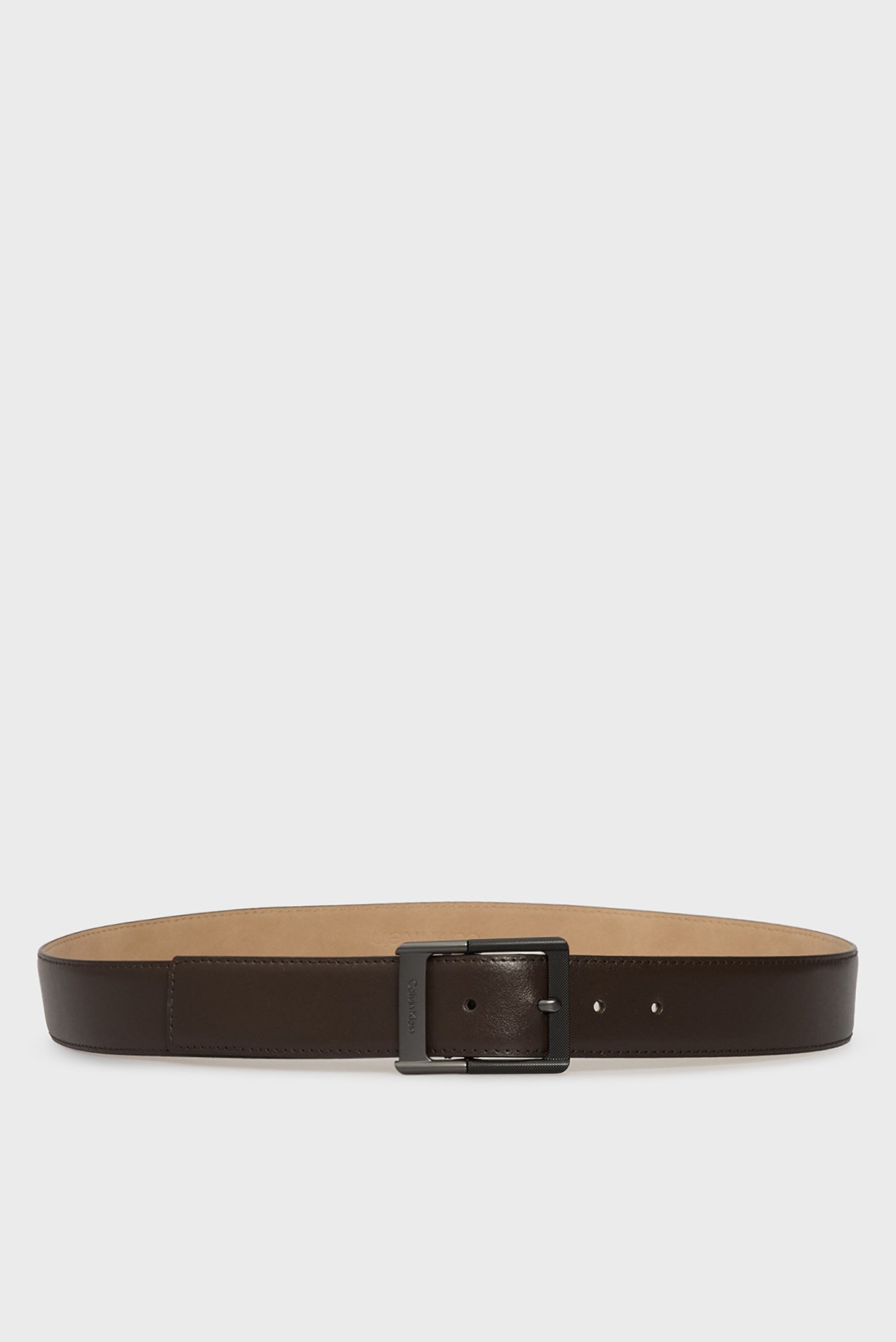 Мужской темно-коричневый кожаный ремень CLASSIC BUCKLE 38MM Коричневый 90 Calvin Klein LV04D7012G Мужской темно-коричневый кожаный ремень CLASSIC BUCKLE 38MM Коричневый 90 Calvin Klein LV04D7012G