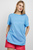 Жіноча блакитна лляна футболка