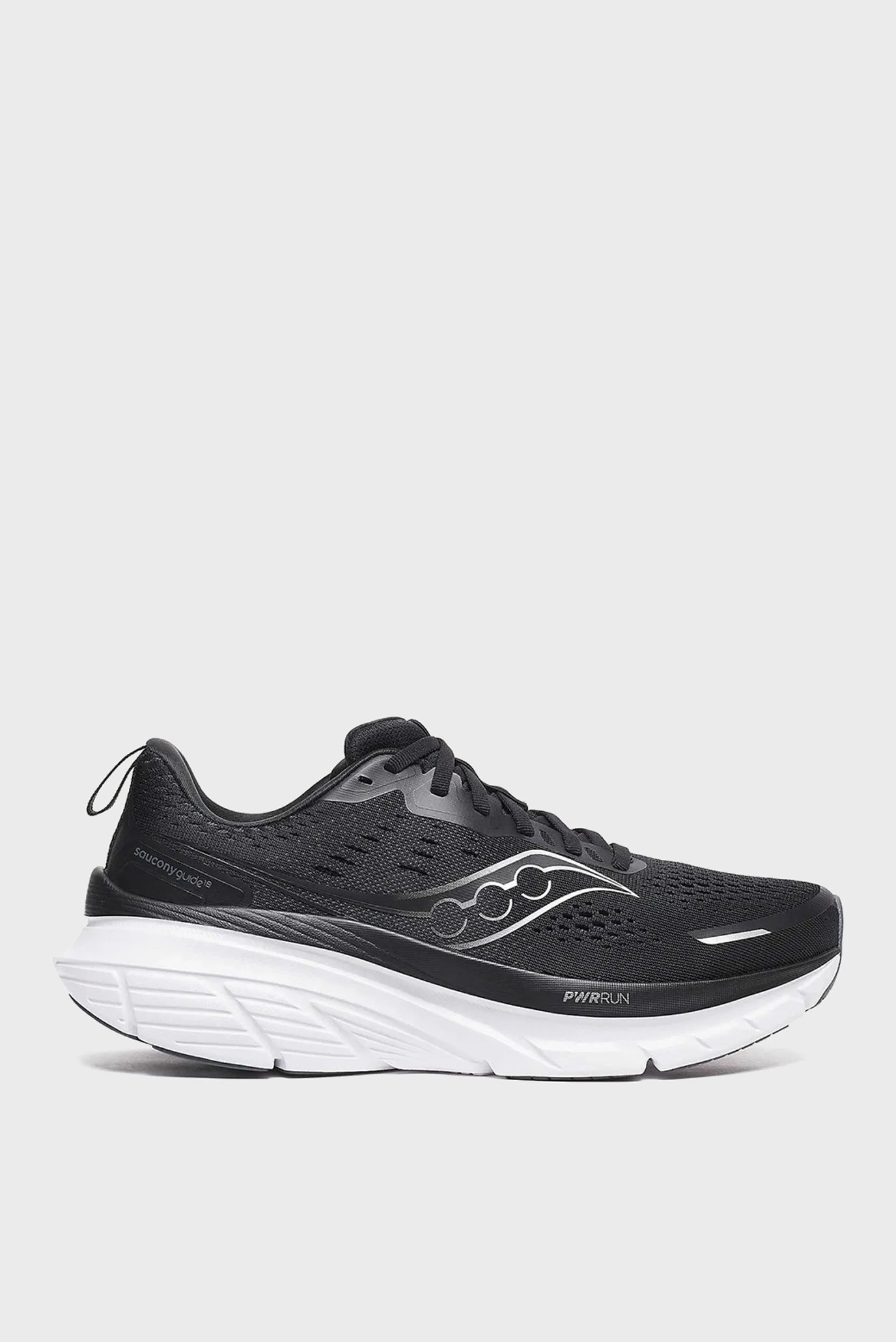 Мужские черные кроссовки GUIDE 18 WIDE Черный 7.5 Saucony S20999-100 Мужские черные кроссовки GUIDE 18 WIDE Черный 7.5 Saucony S20999-100
