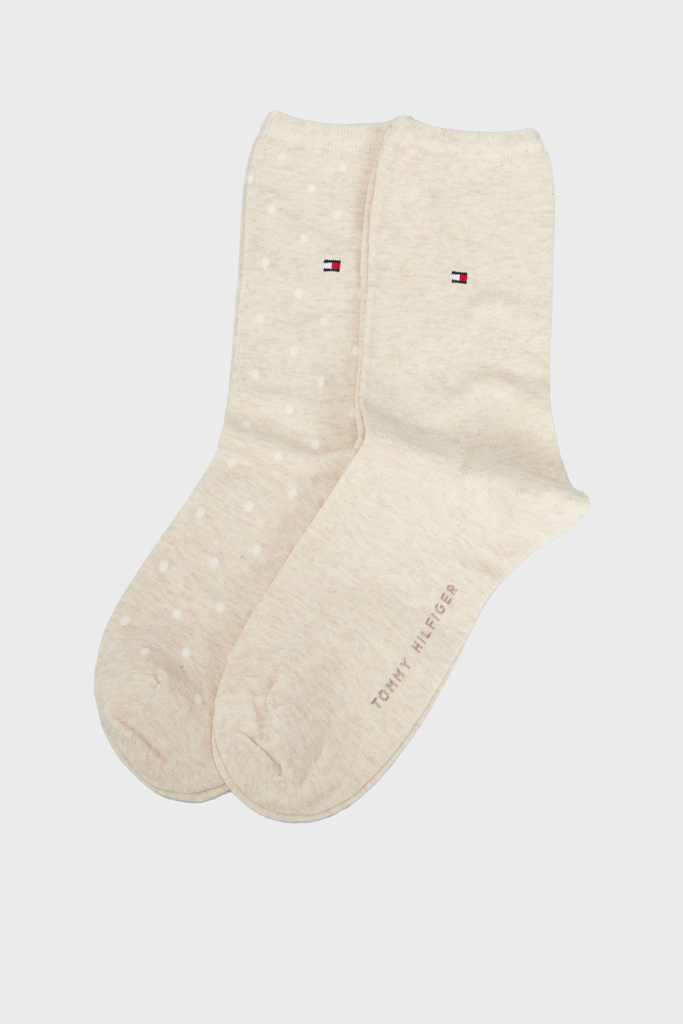 Женские бежевые носки в горошек (2 пары) TH WOMEN SOCK DOT 1