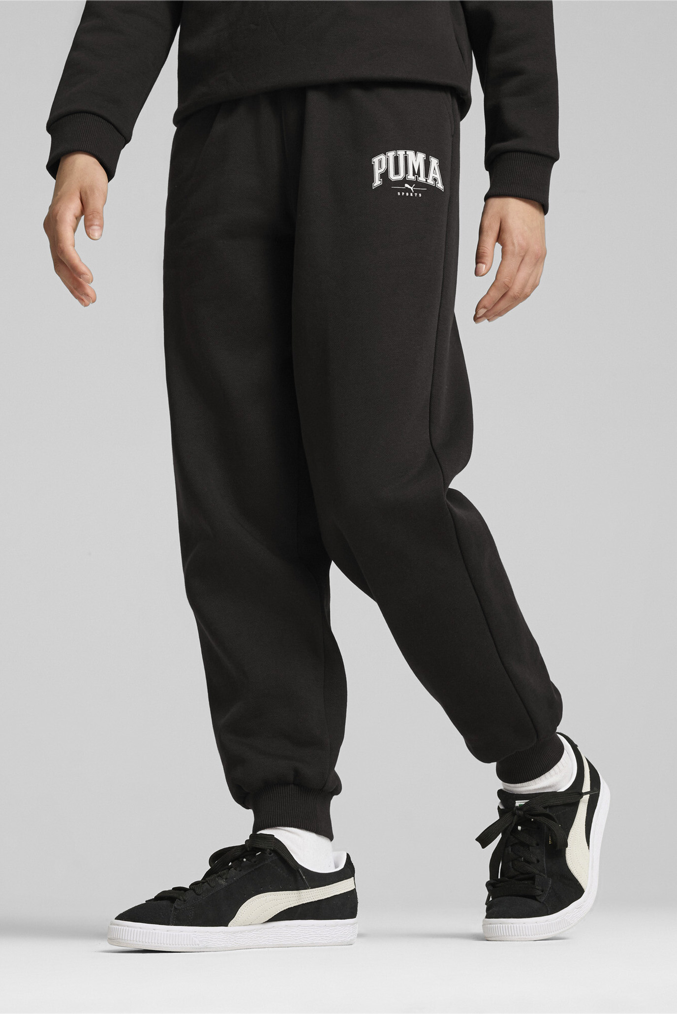 Детские черные спортивные брюки PUMA SQUAD Sweatpants Youth 1