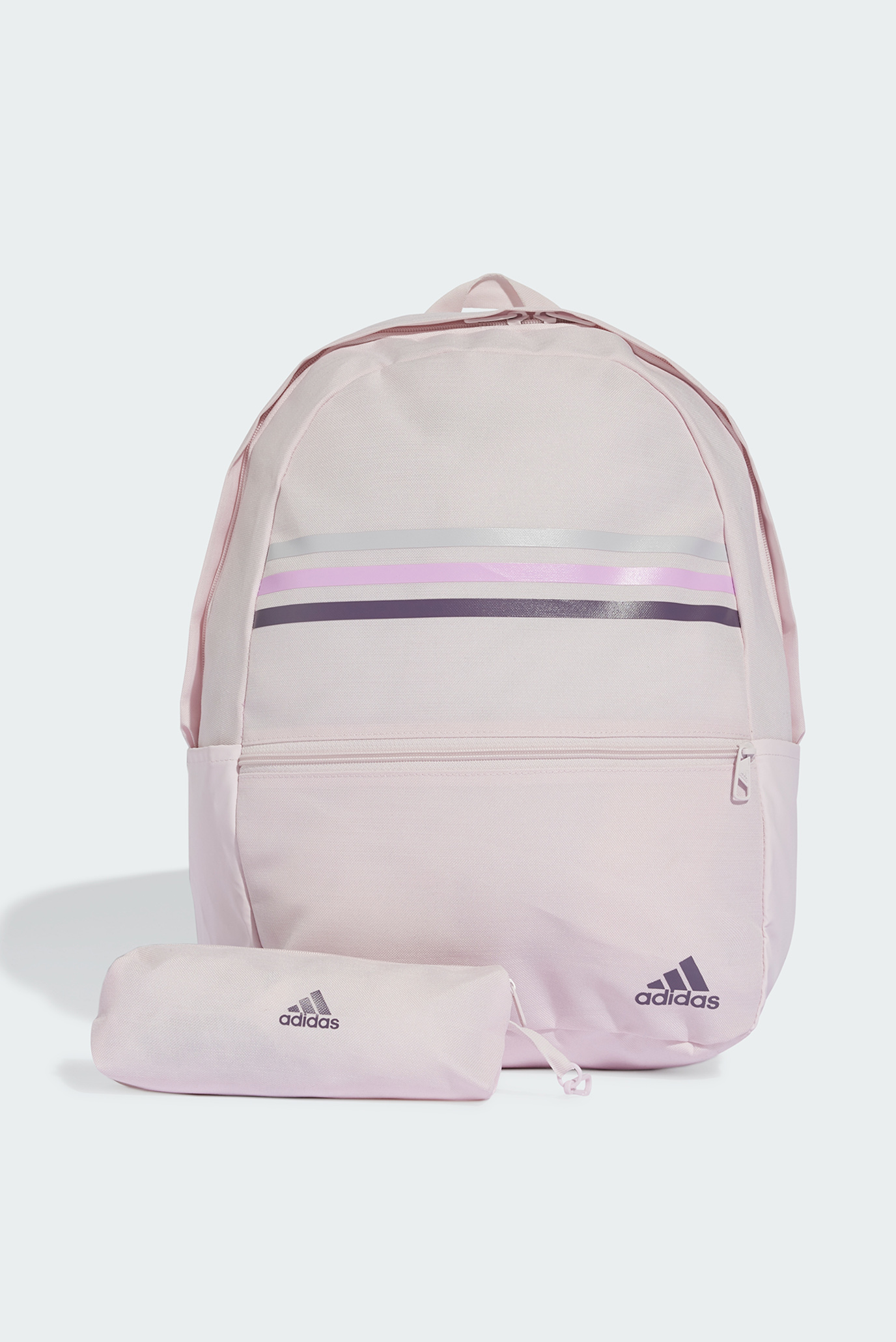 Розовый рюкзак Classic Horizontal 3-Stripes 1