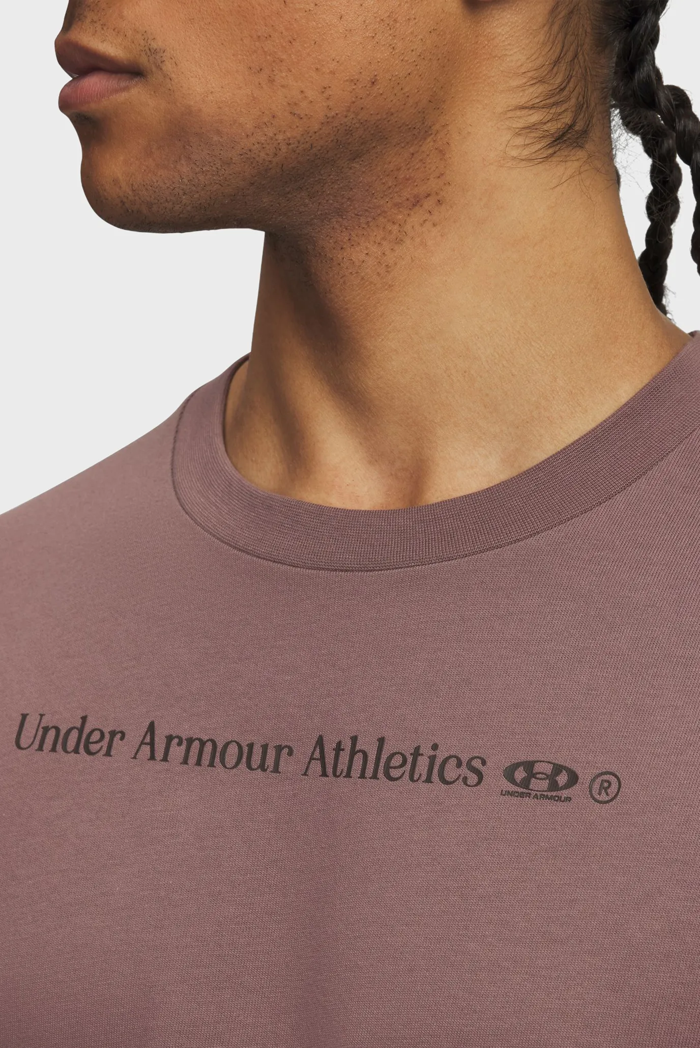 Чоловіча коричнева футболка UA HWT RUNNING SHOE OS SS 3